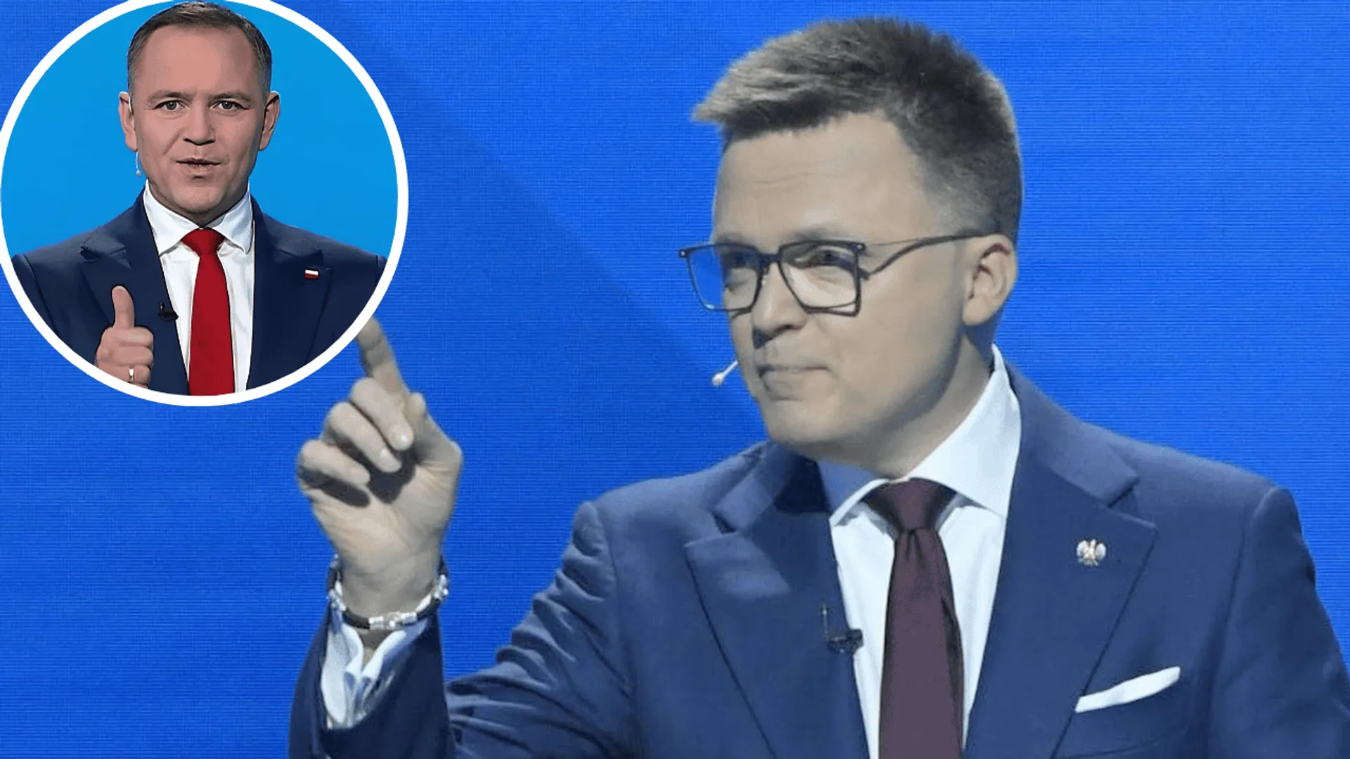 Szymon Hołownia i Karol Nawrocki