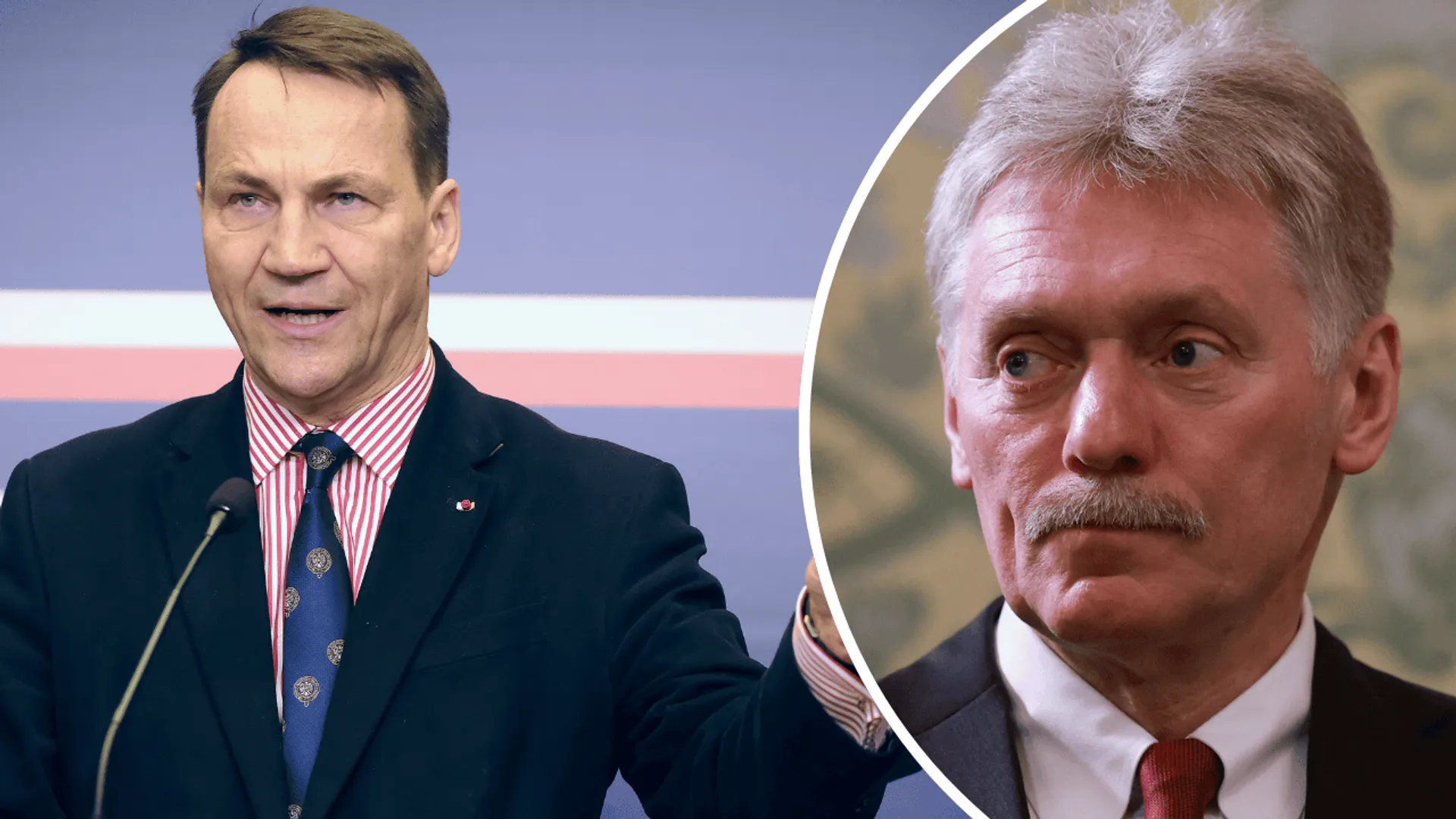 Radosław Sikorski i Dmitrij Pieskow