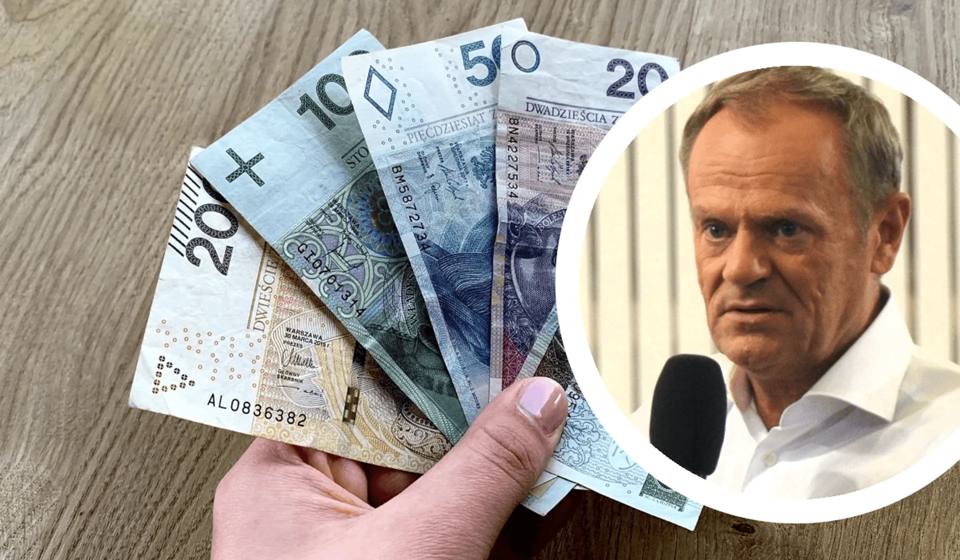 Pieniądze i Donald Tusk