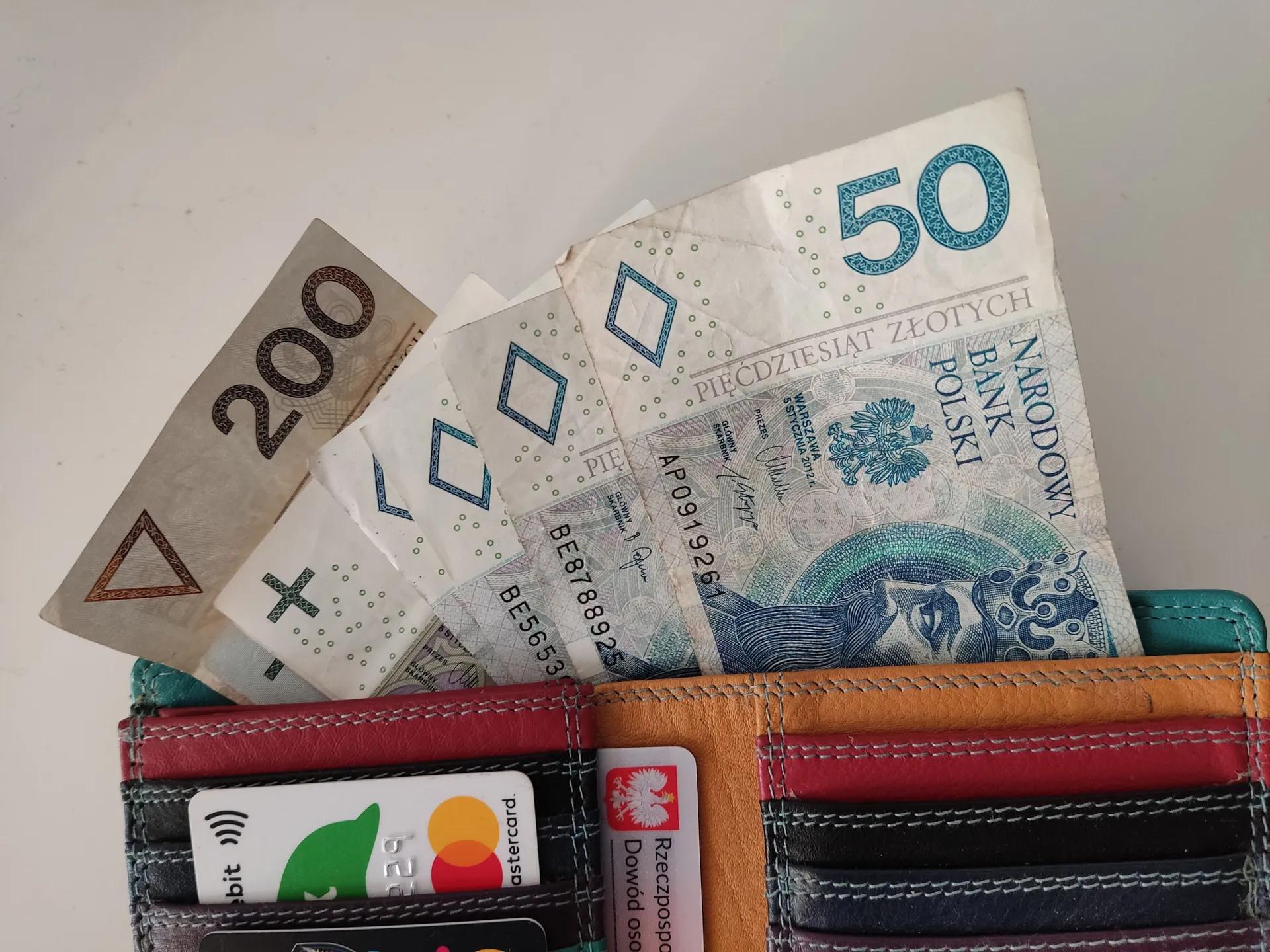 Pieniądze w portfelu