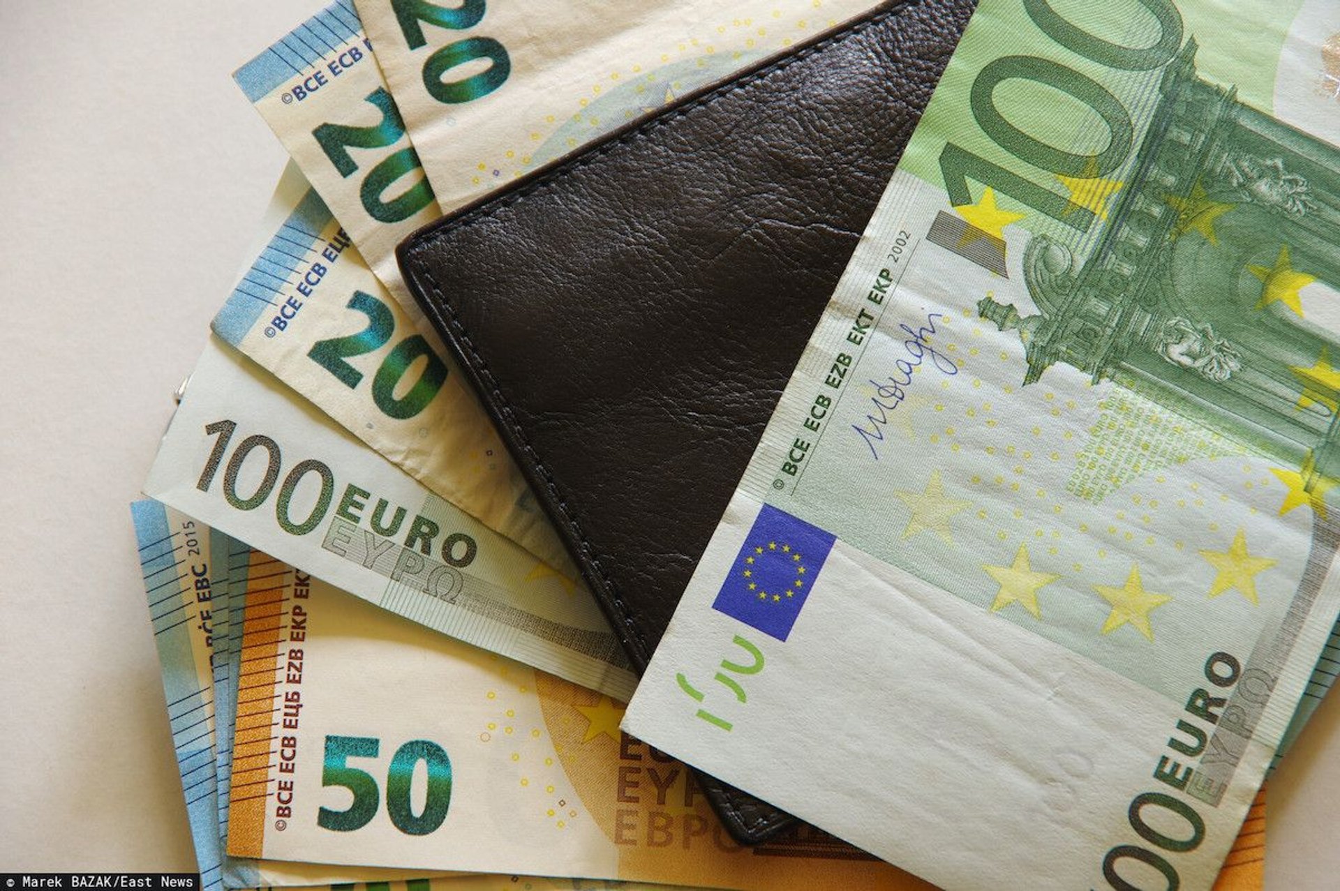 euro, pieniądze, portfel