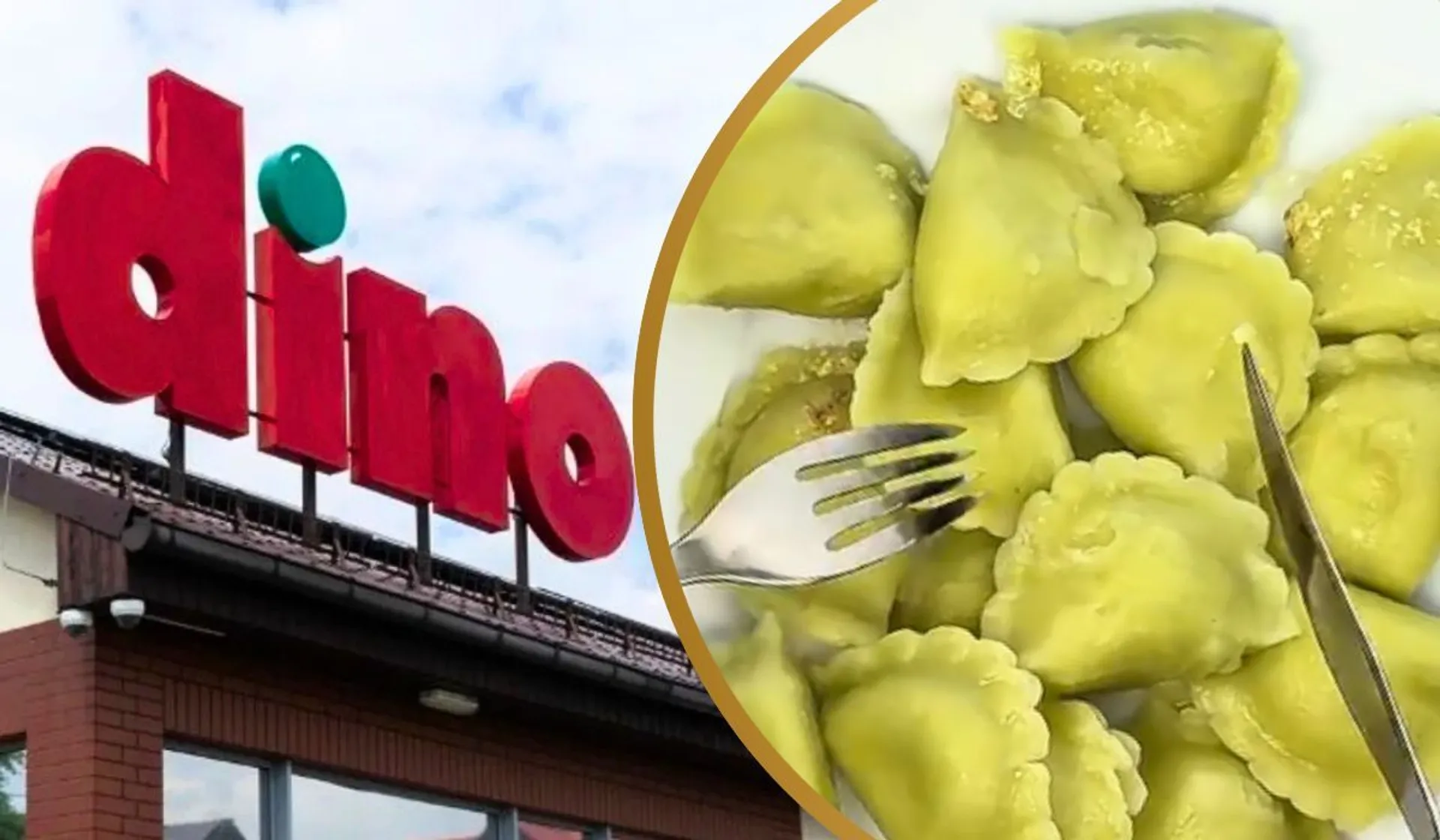 pierogi i logotyp Dino 
