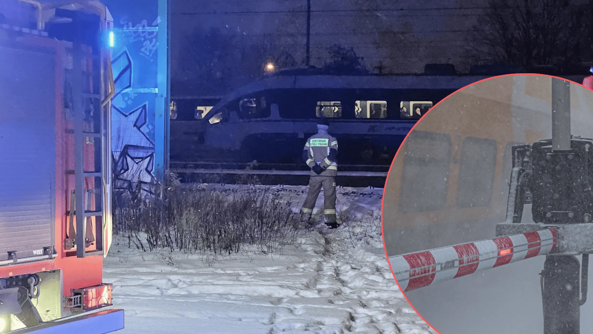 Awaria pociągu IC pod Warszawą. Nocna akcja służb na torach