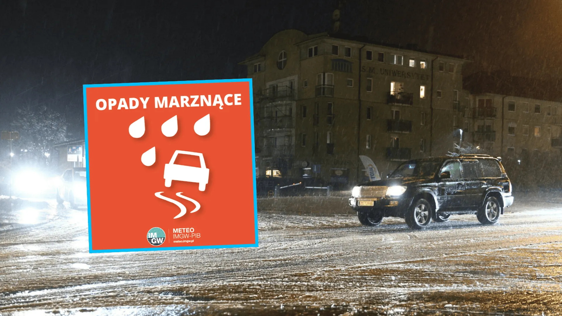 Alert gołoledziowy w Polsce, fot. Pawel Cetka-Sobotkiewicz/East News, IMGW/X