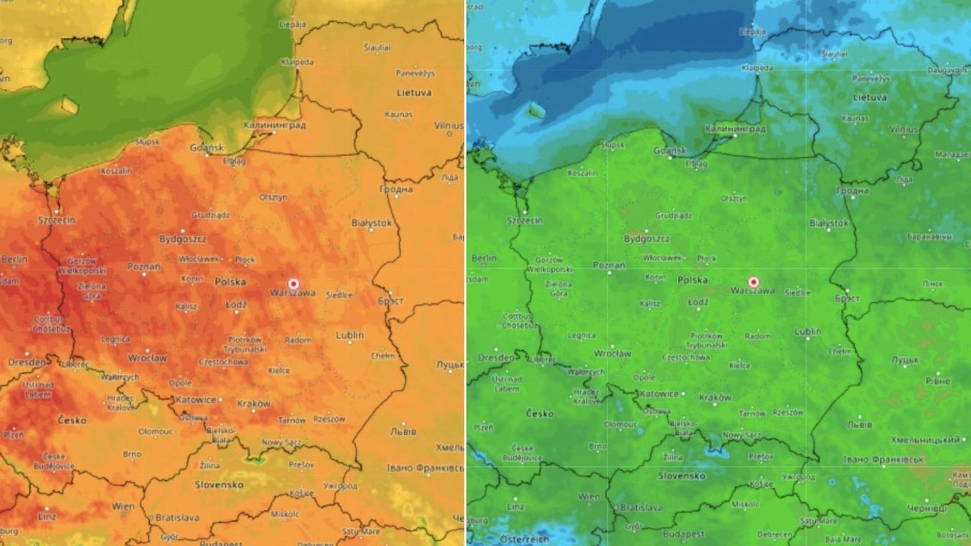 mapa Polski