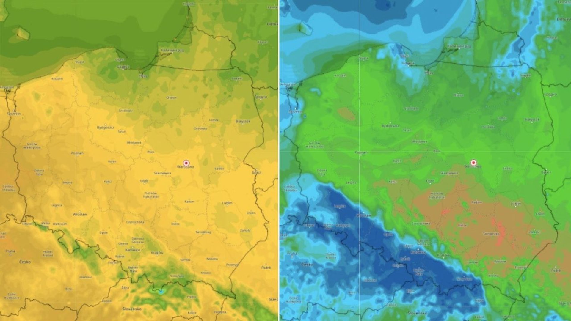 mapa Polski