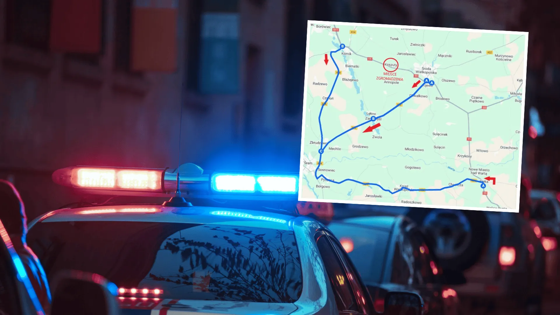 plan protestu, policja