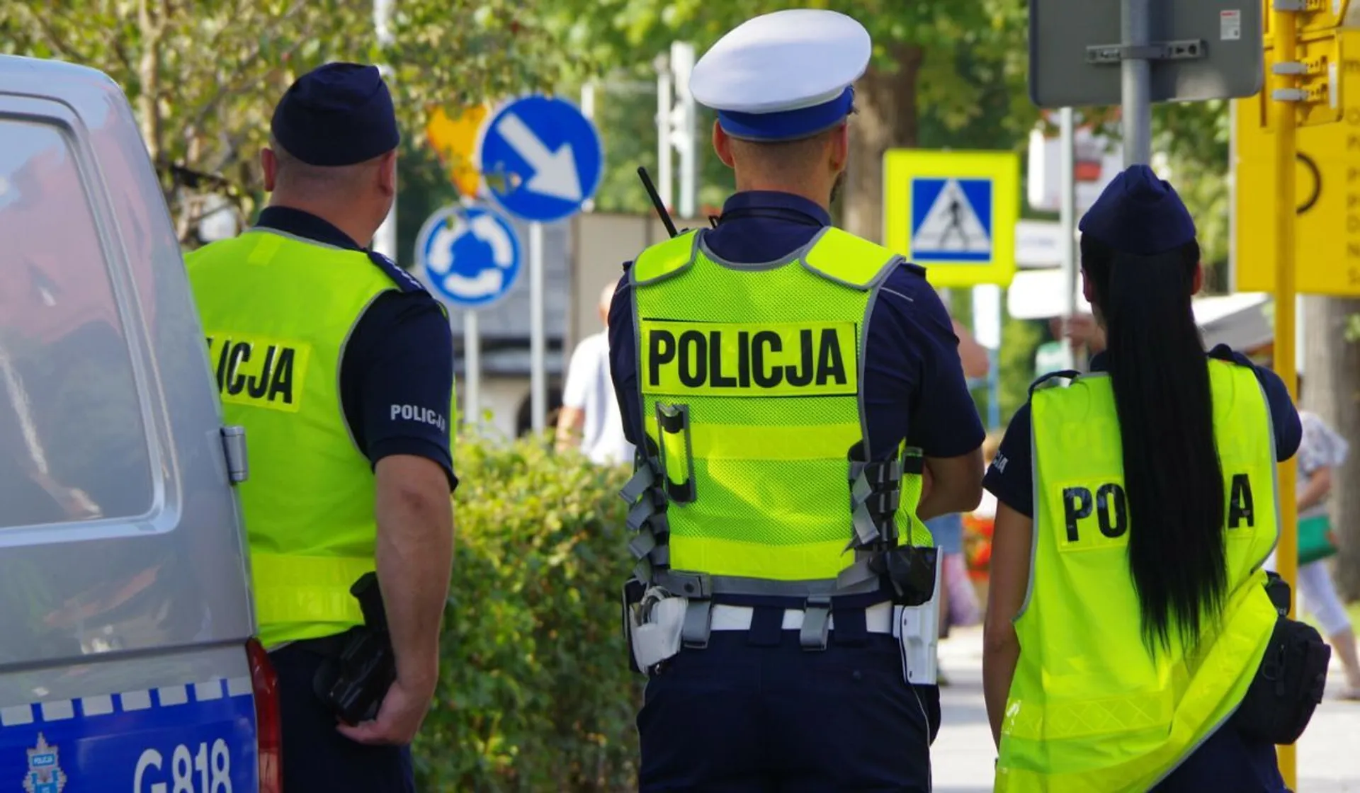 Policjanci na służbie