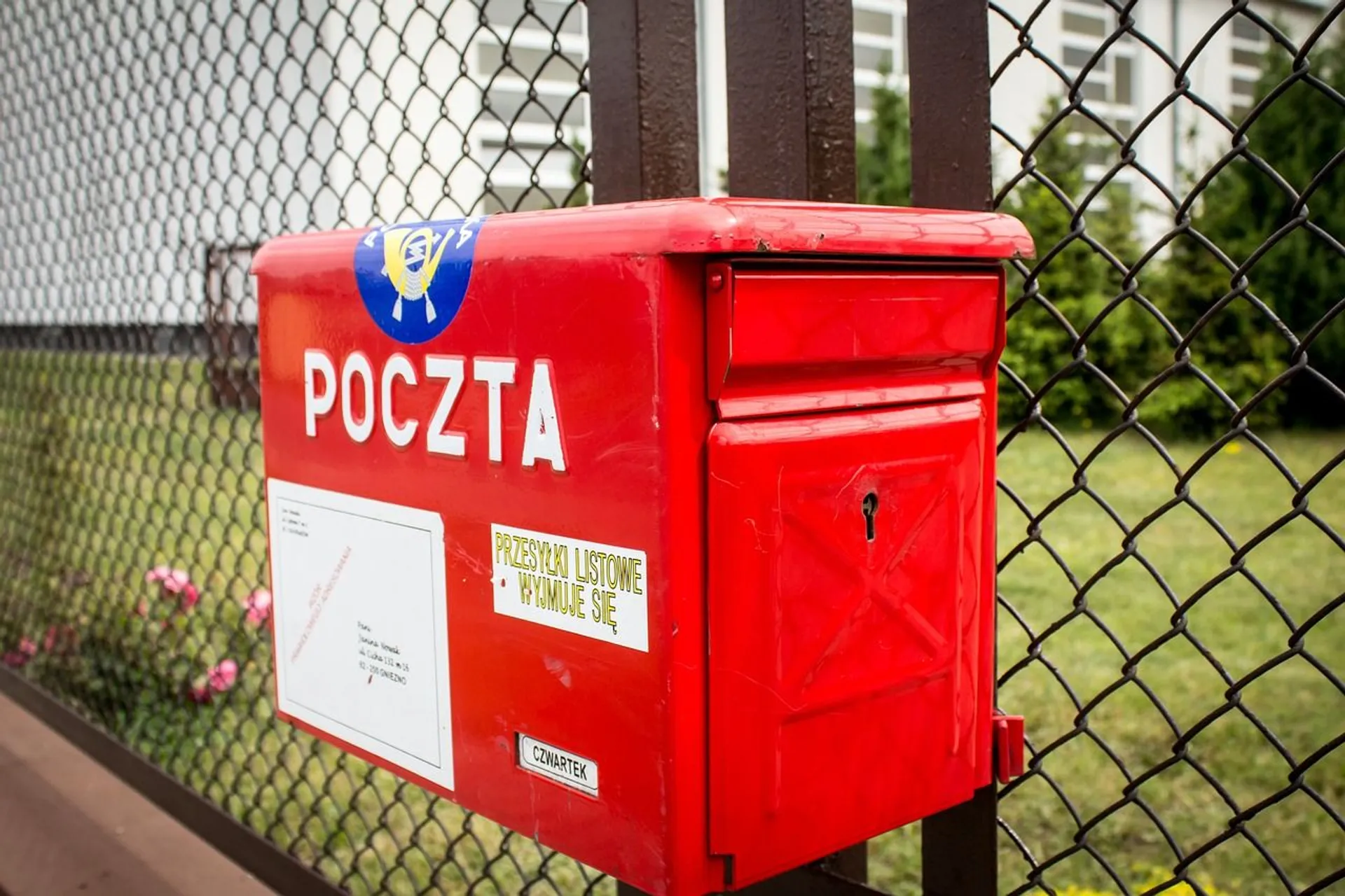 skrzynka na listy, Poczta