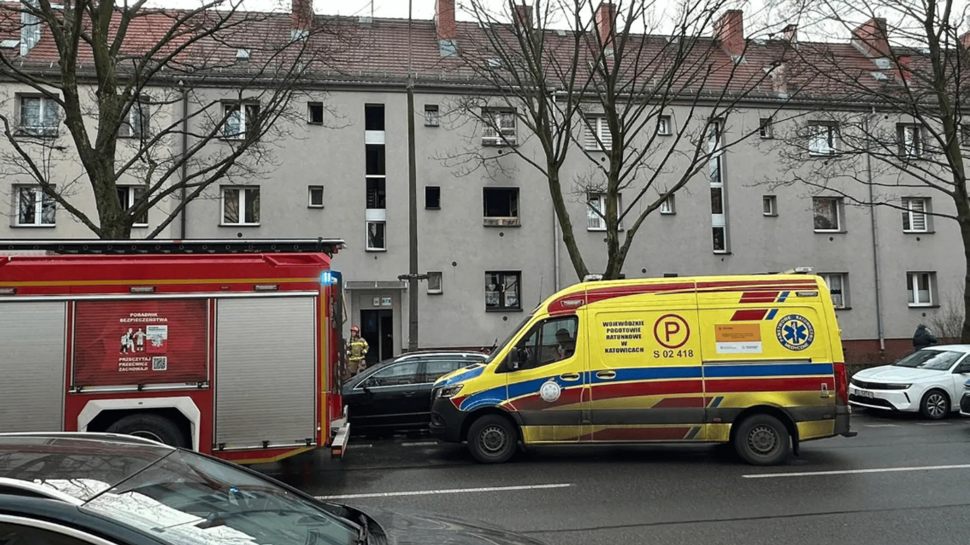 Pożar w Gliwicach, fot. KMP Gliwice/PSP Gliwice