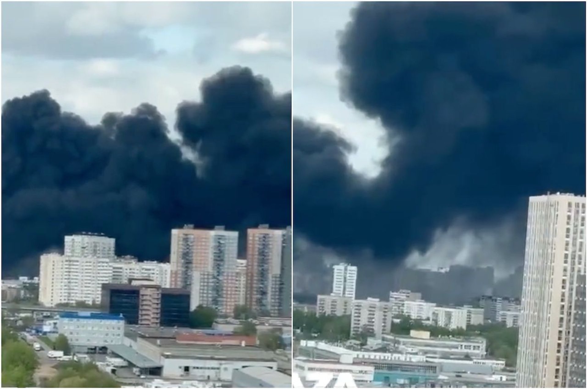 pożar, Moskwa