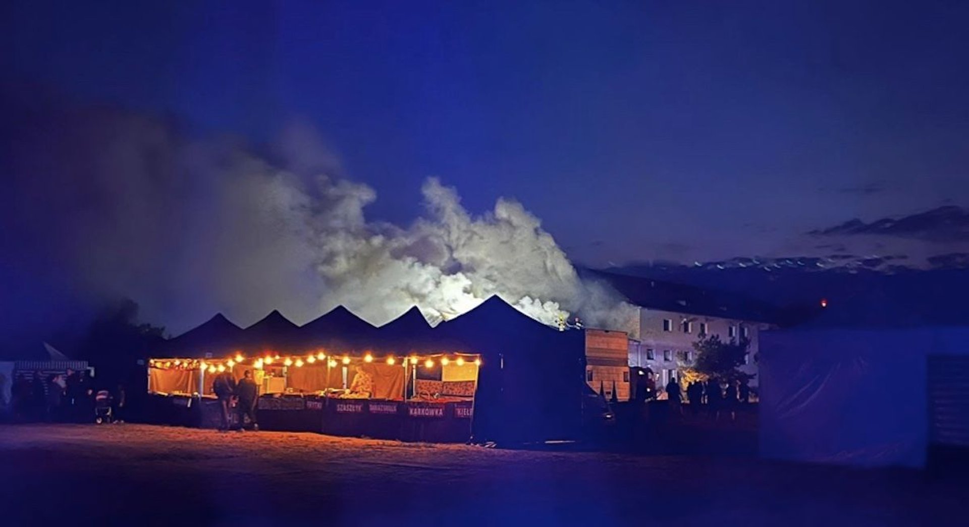 pożar festyn Borne Sulinowo