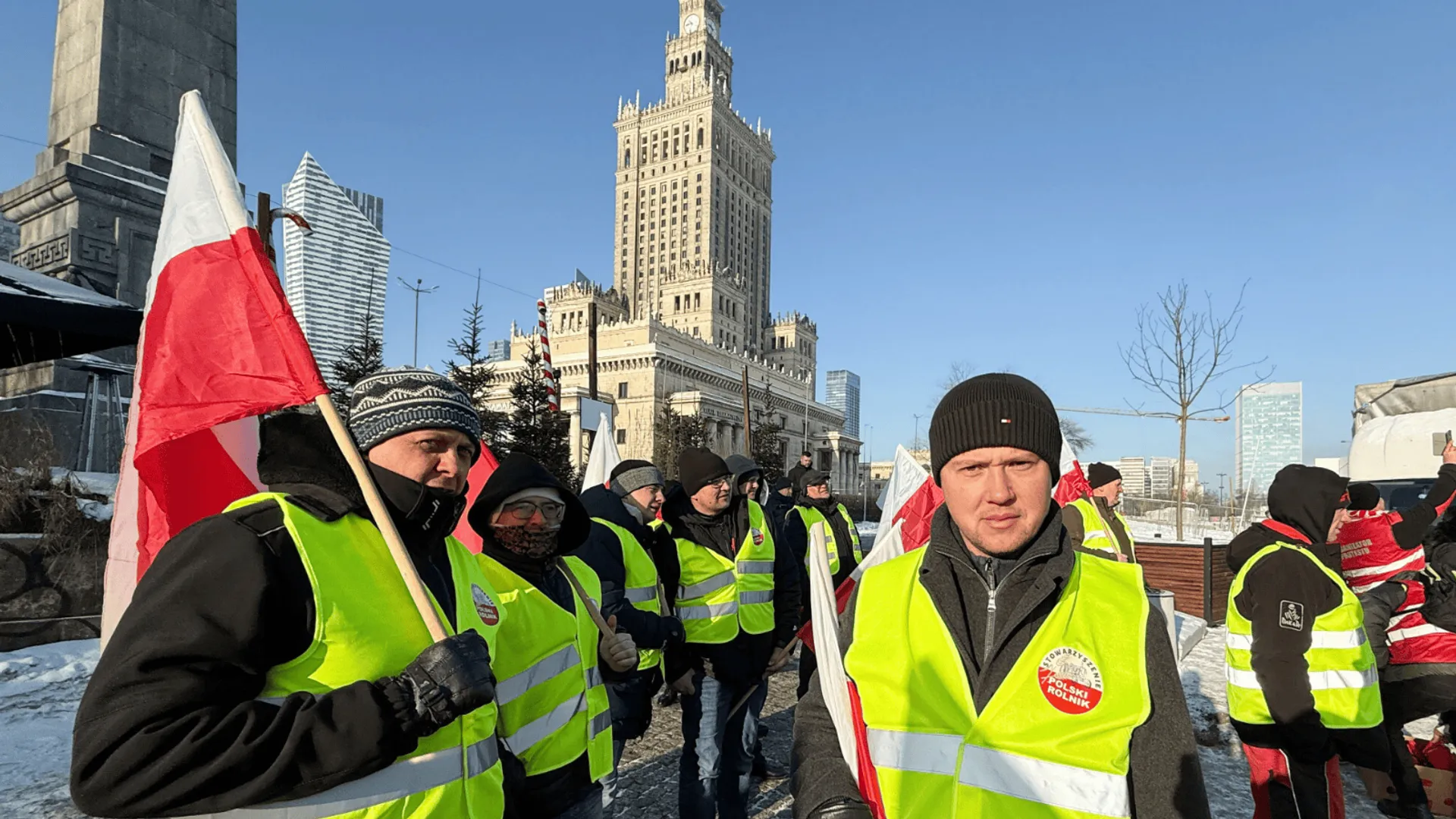 protest rolników w Warszawie