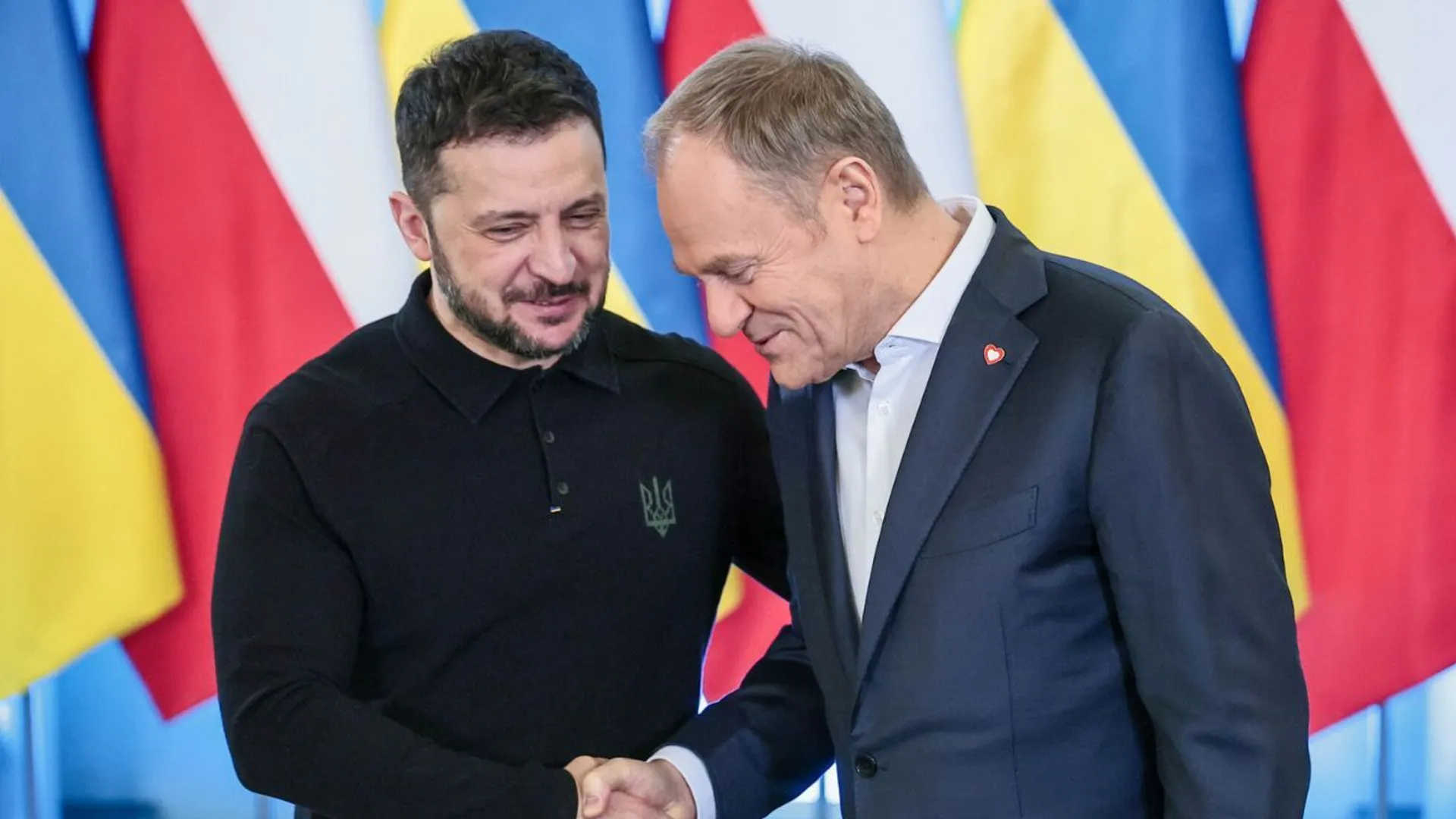 Zełenski, Tusk