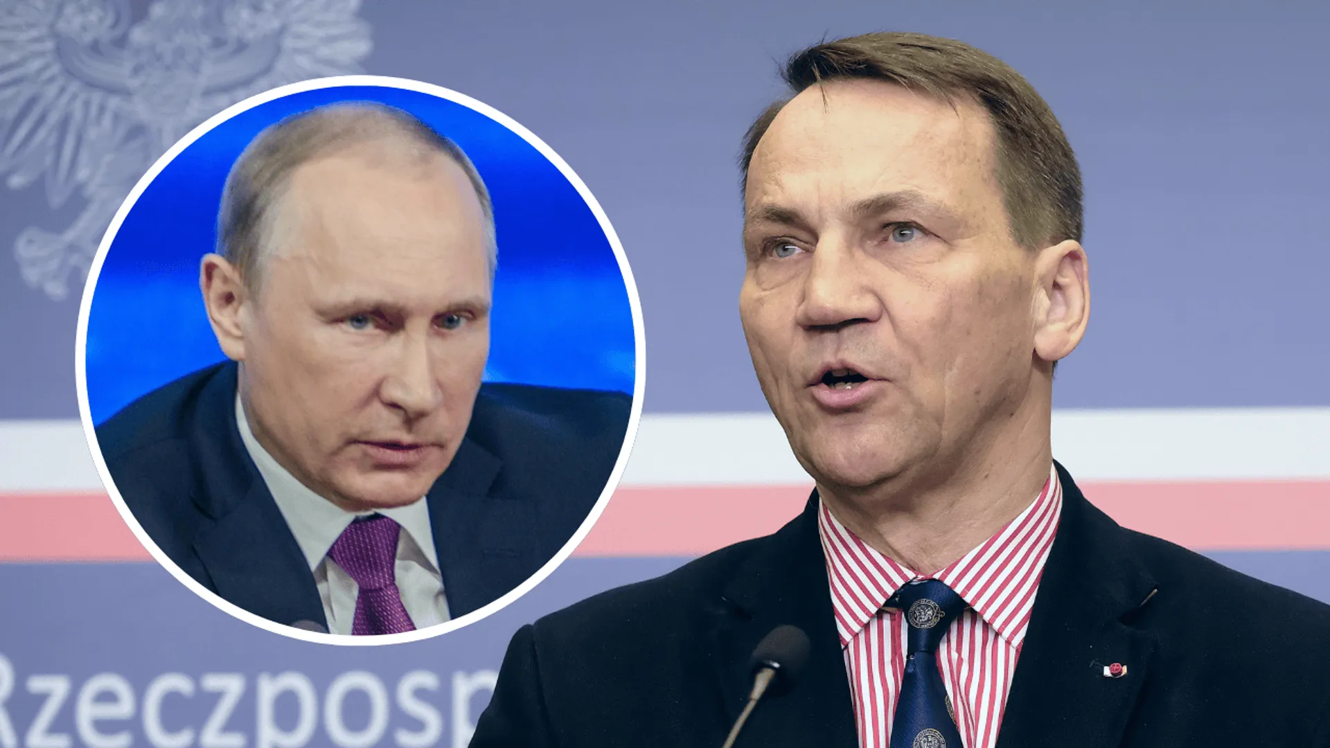 Władimir Putin, Radosław Sikorski