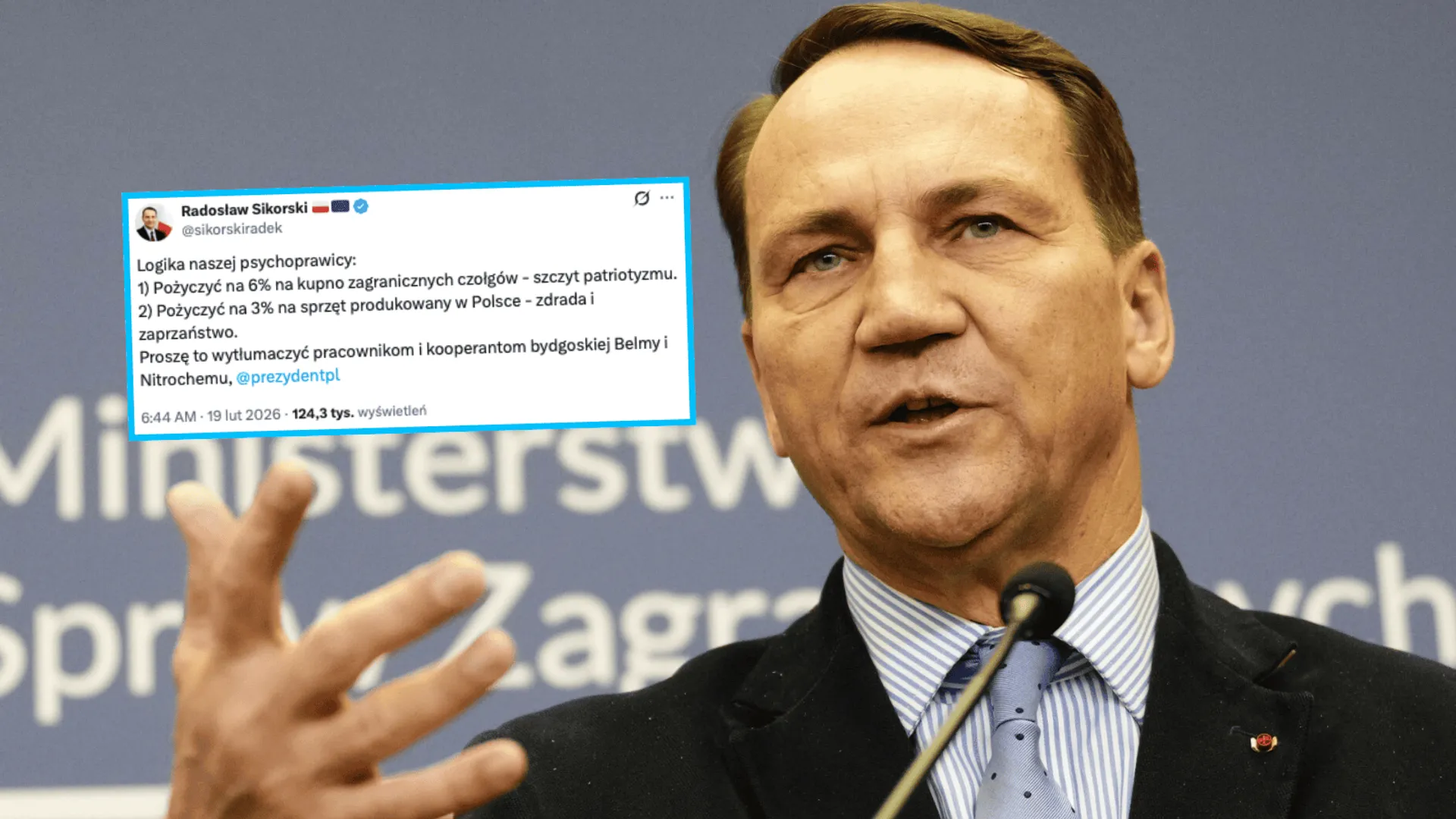 Radosław Sikorski, fot. Marysia Zawada/REPORTER, Radosław Sikorski/X