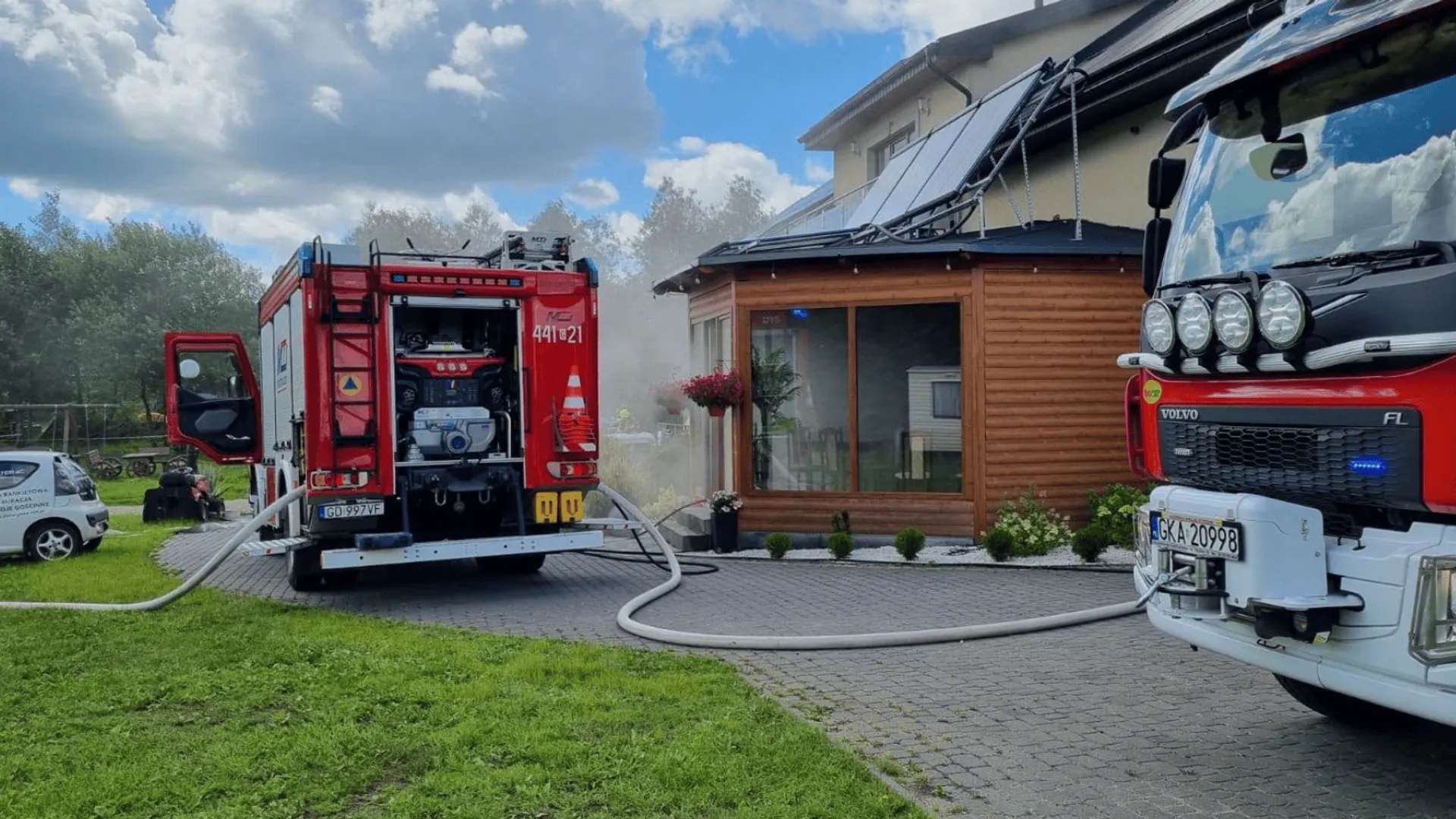 Wybuch gazu w restauracji w Brodnicy Górnej