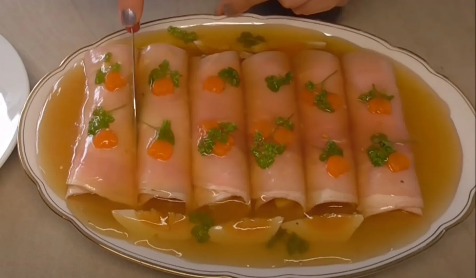 roladki z szynki w galarecie 