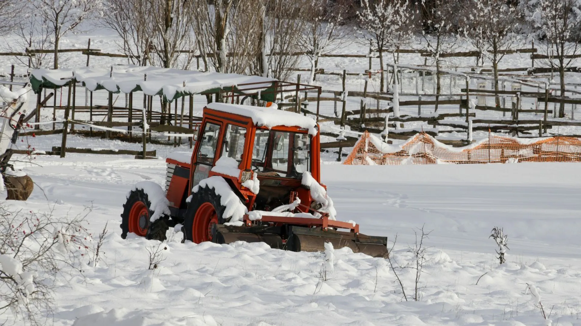 zima w gospodarstwie