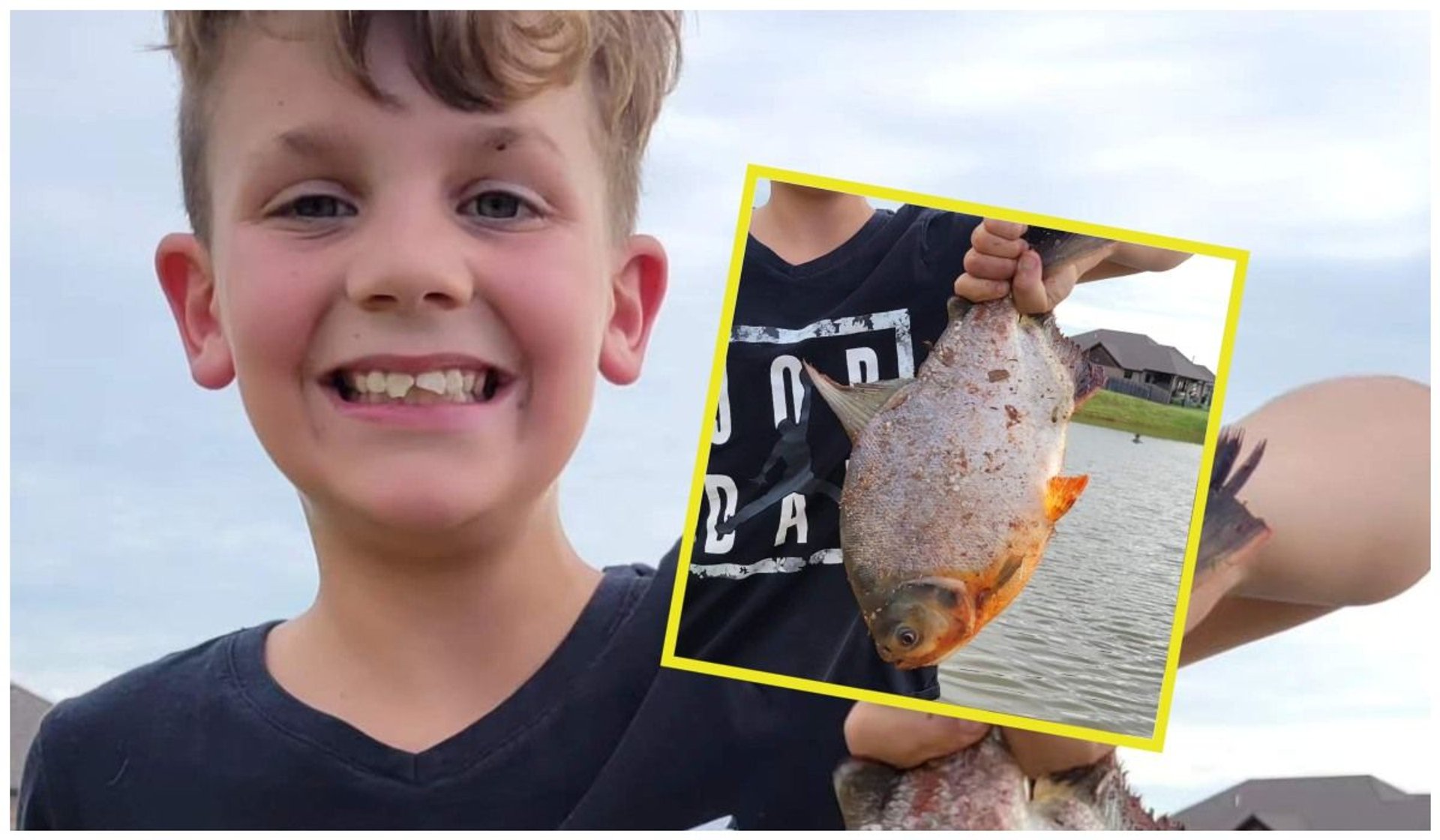 11-latek złowił dziwną rybę, której zęby przypominały ludzkie