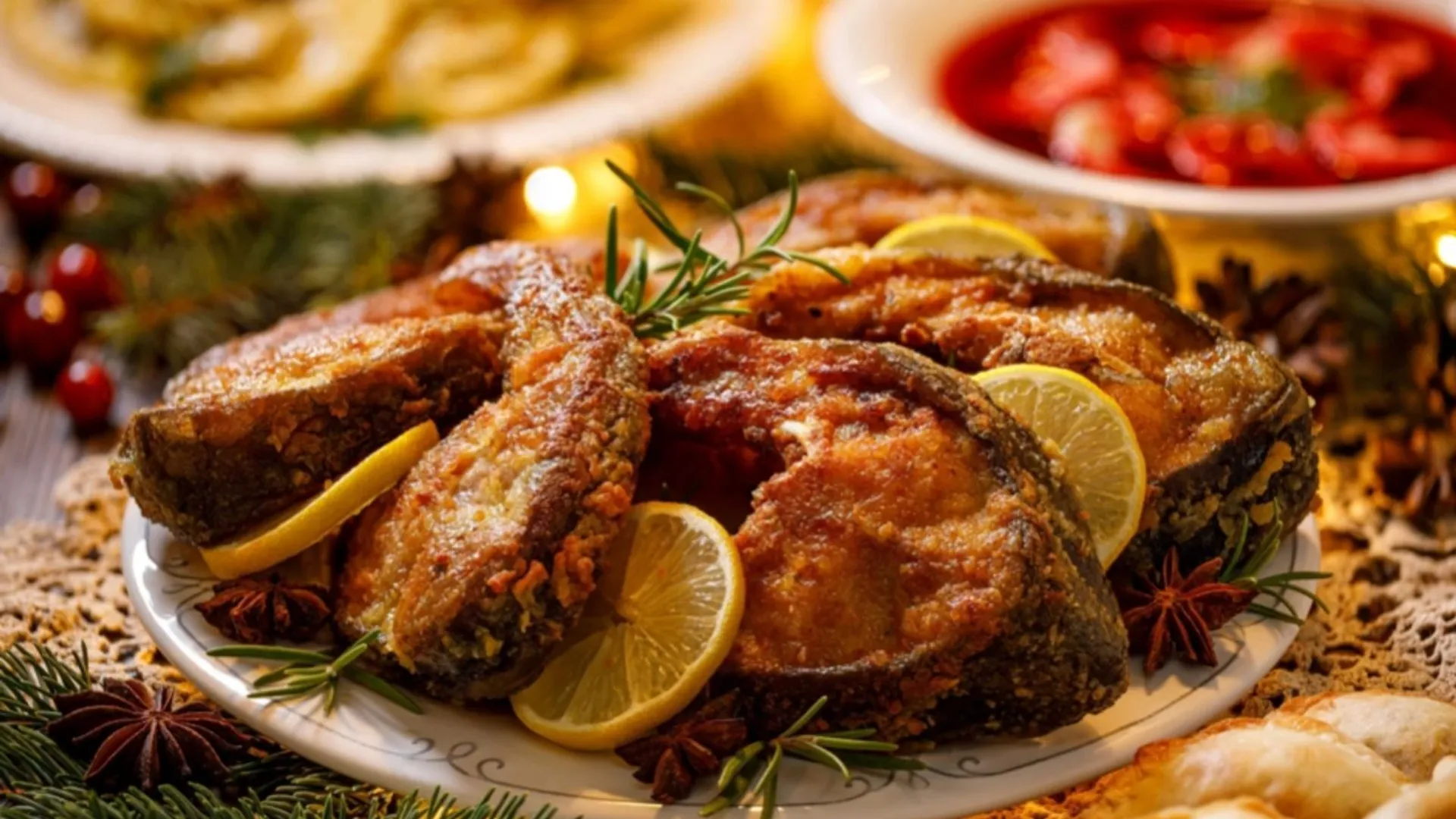 ryba na świątecznym stole