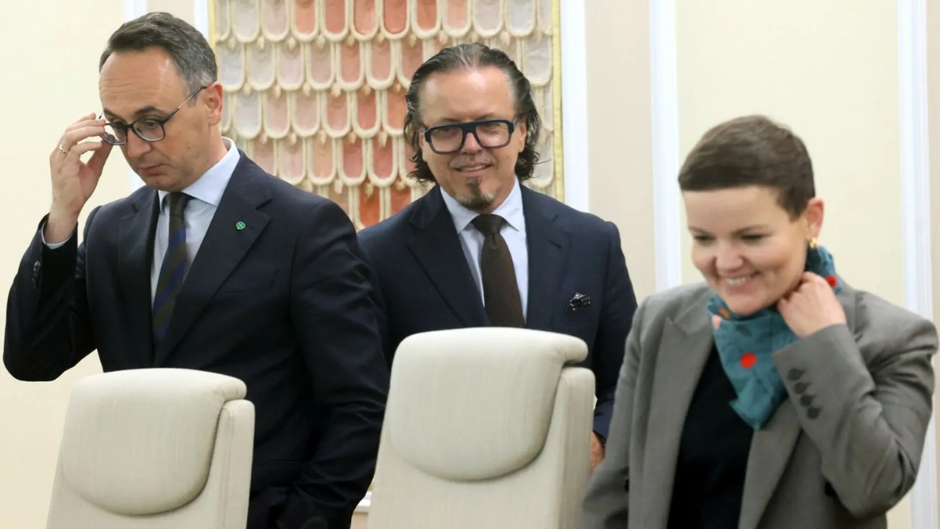Rada Ministrów. Od lewej: Dariusz Klimczak, Wojciech Balczun, Marta Cienkowska