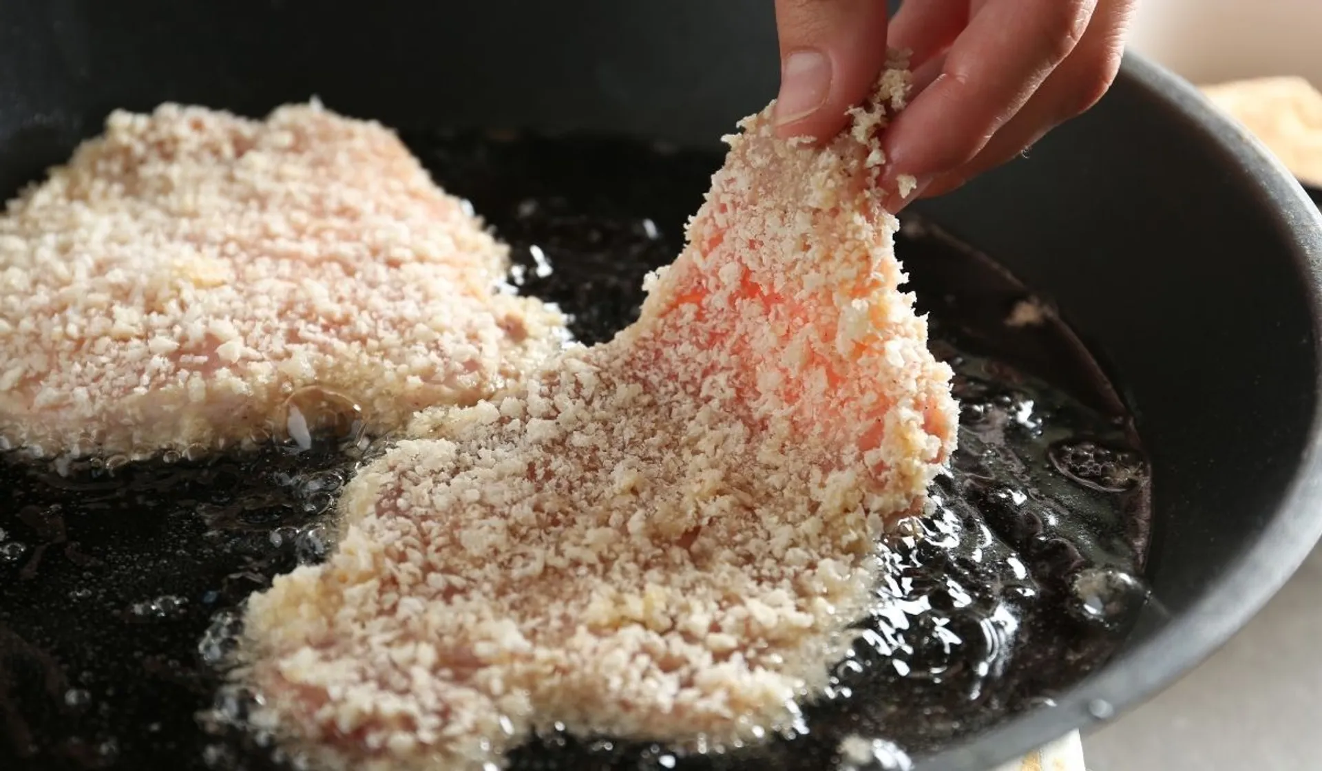 smażenie schabowych