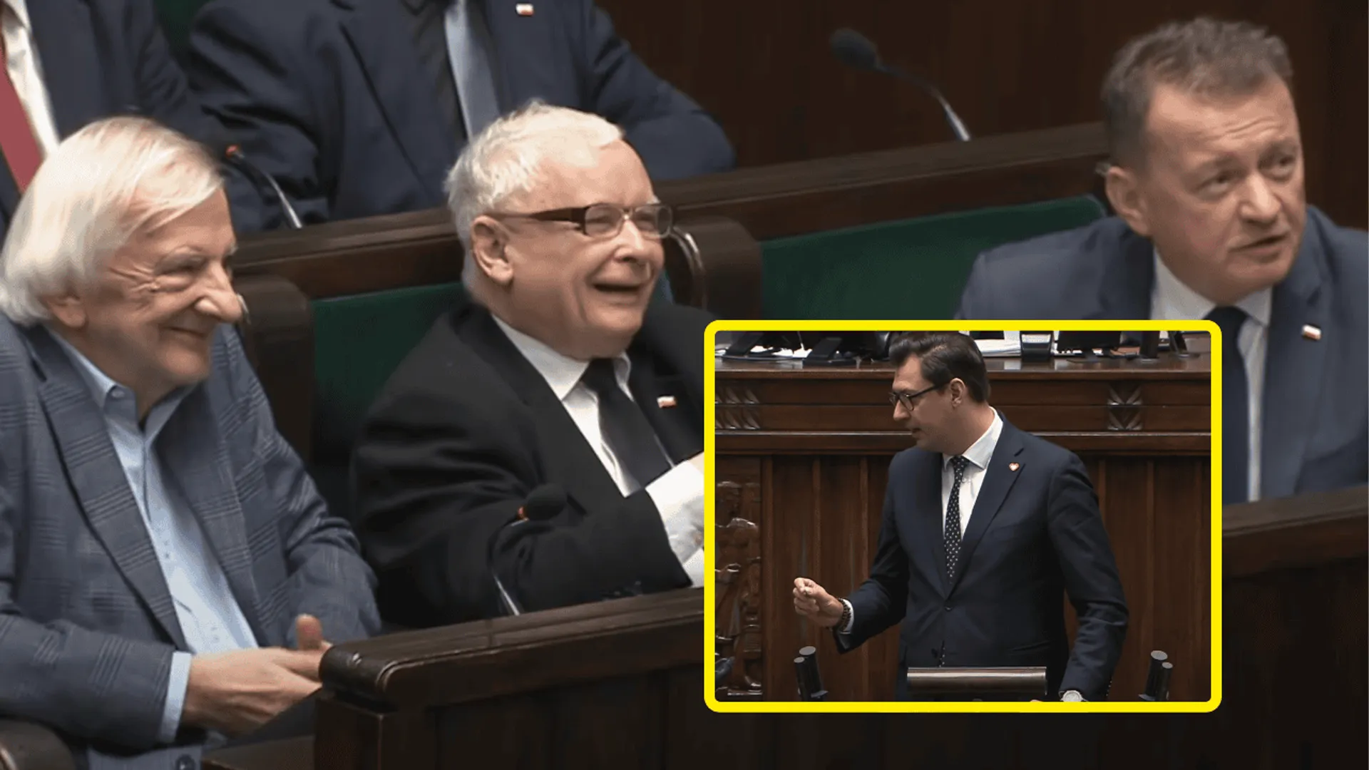 Ryszard Terlecki, Jarosław Kaczyński, Mariusz Błaszczak, Konrad Frysztak