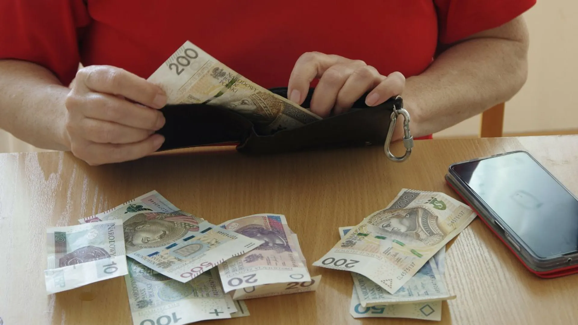 seniorka, pieniądze