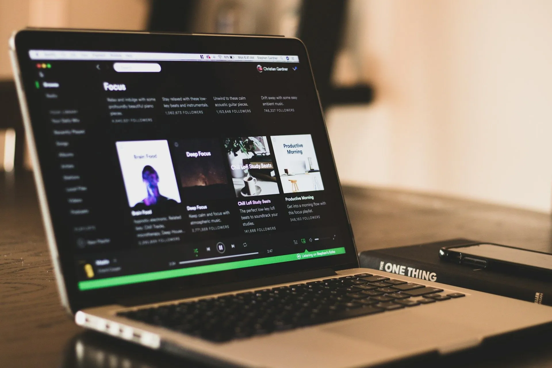 spotify na komputerze
