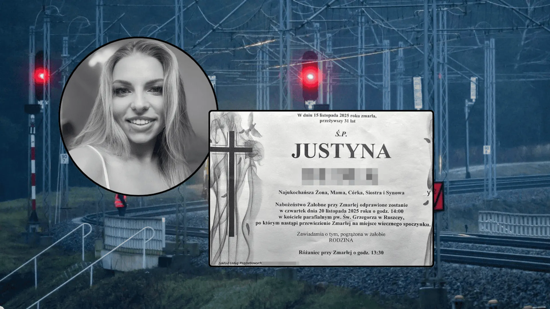 tragiczna śmierć młodej mamy na torach