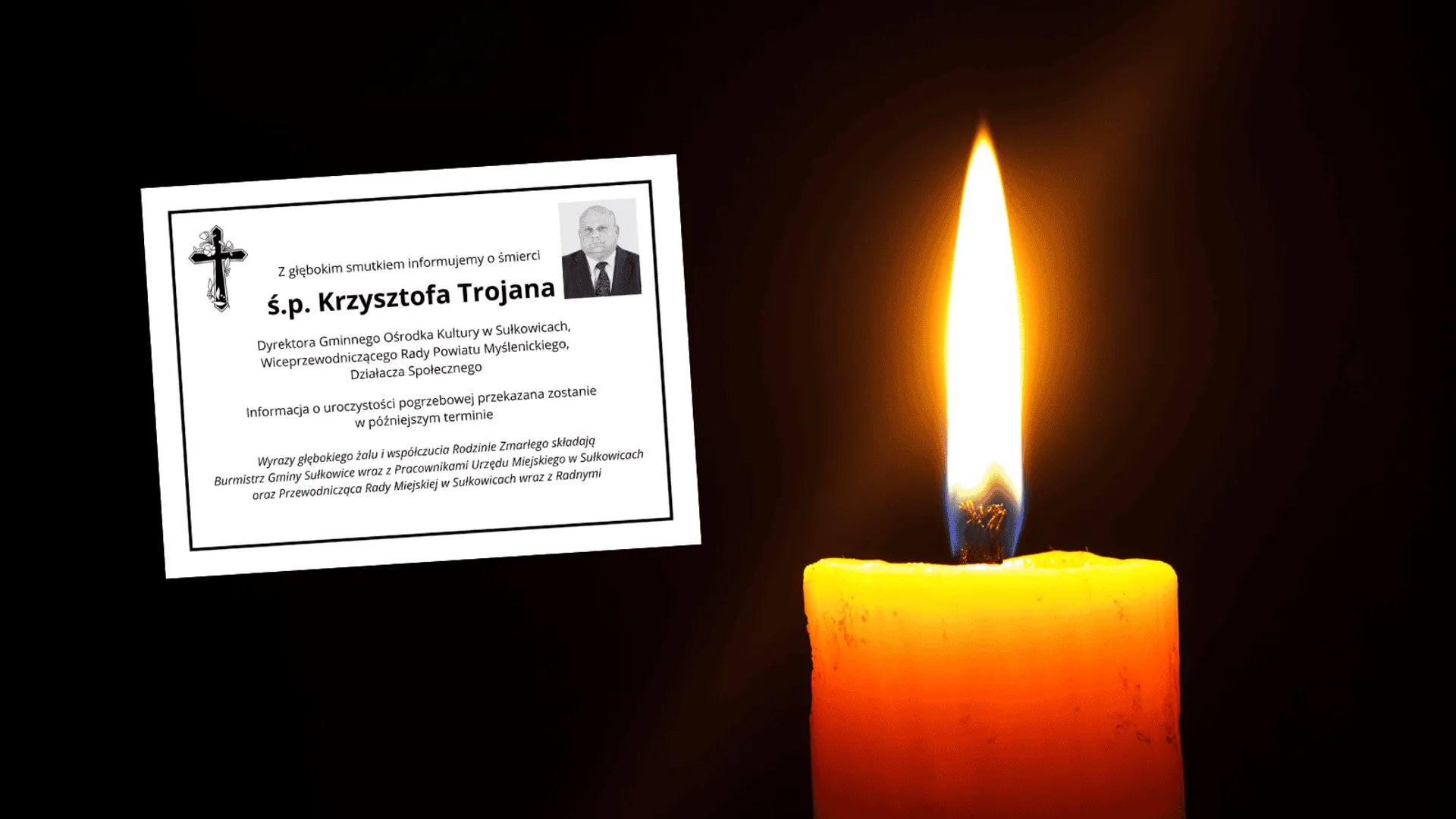 Nie żyje Krzysztof Trojan, fot. Gmina Sułkowice/Facebook, Canva