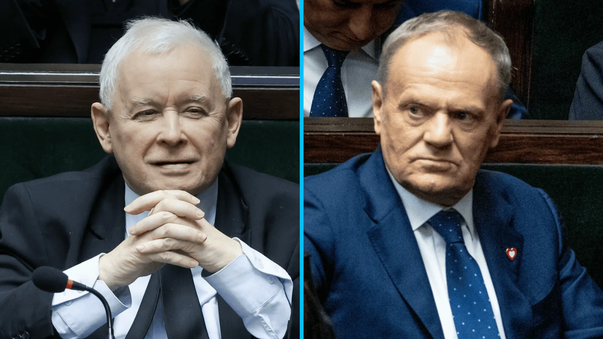 Jarosław Kaczyński, Donald Tusk, fot. JACEK DOMINSKI/REPORTER, STACH ANTKOWIAK/REPORTER
