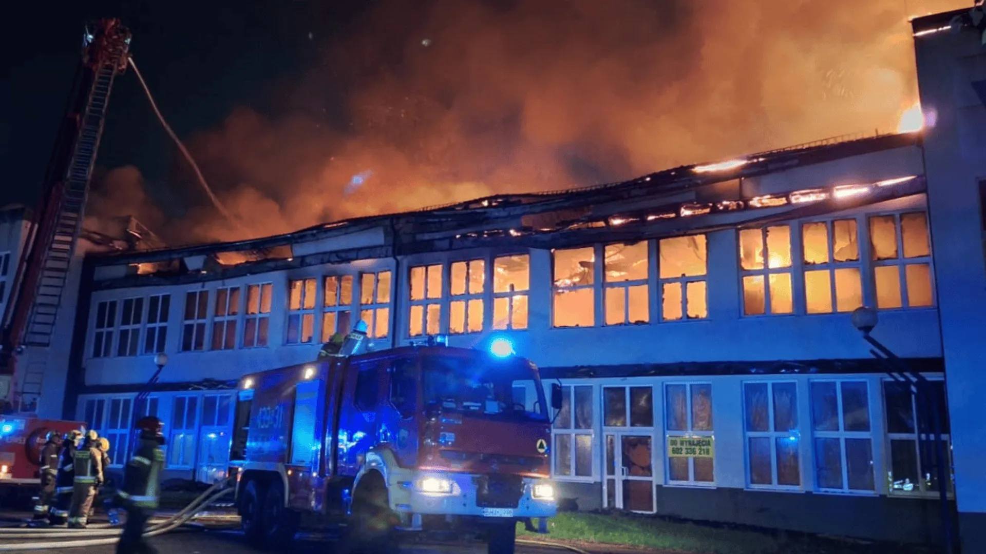 straż pożarna, pożar w Hajnówce