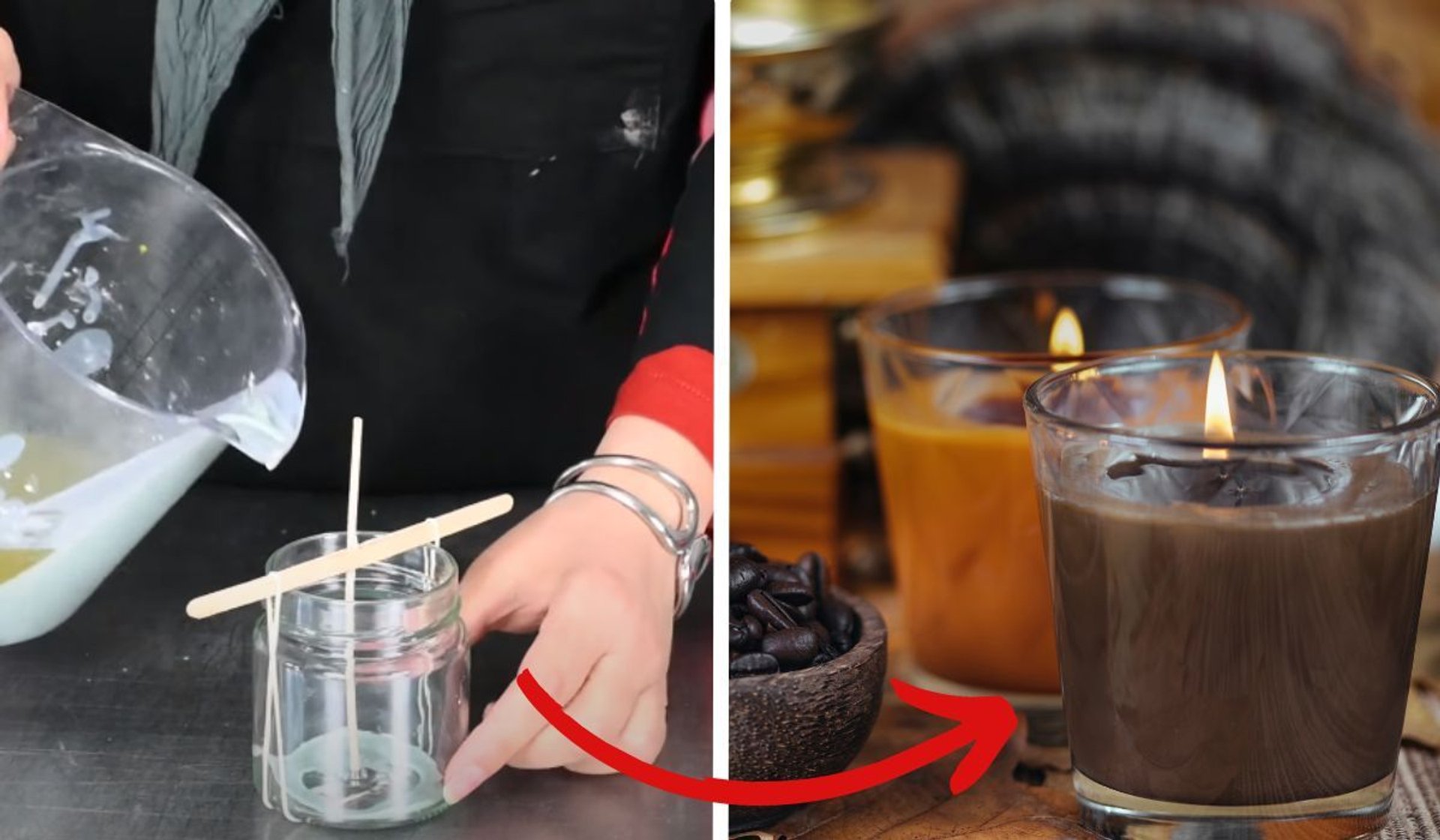 jak zrobić świeczkę o zapachu kawy?
