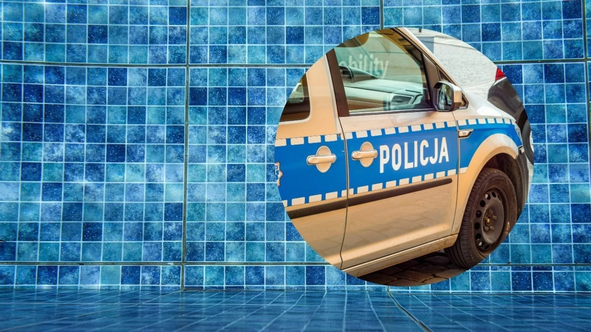 policja, basen