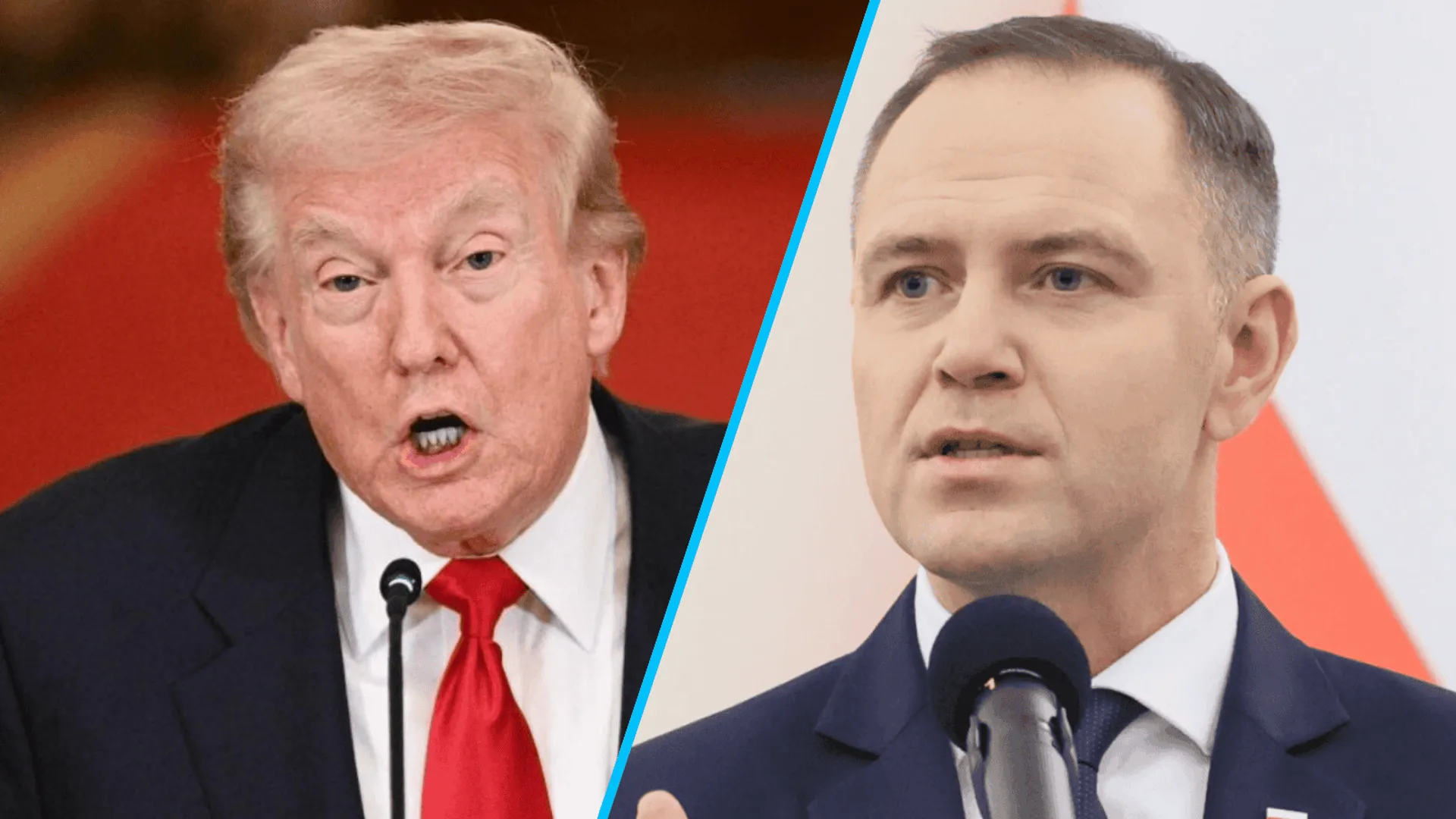 Donald Trump, Karol Nawrocki, ot. Pawel Wodzynski/East News, BRENDAN SMIALOWSKI/AFP/East News