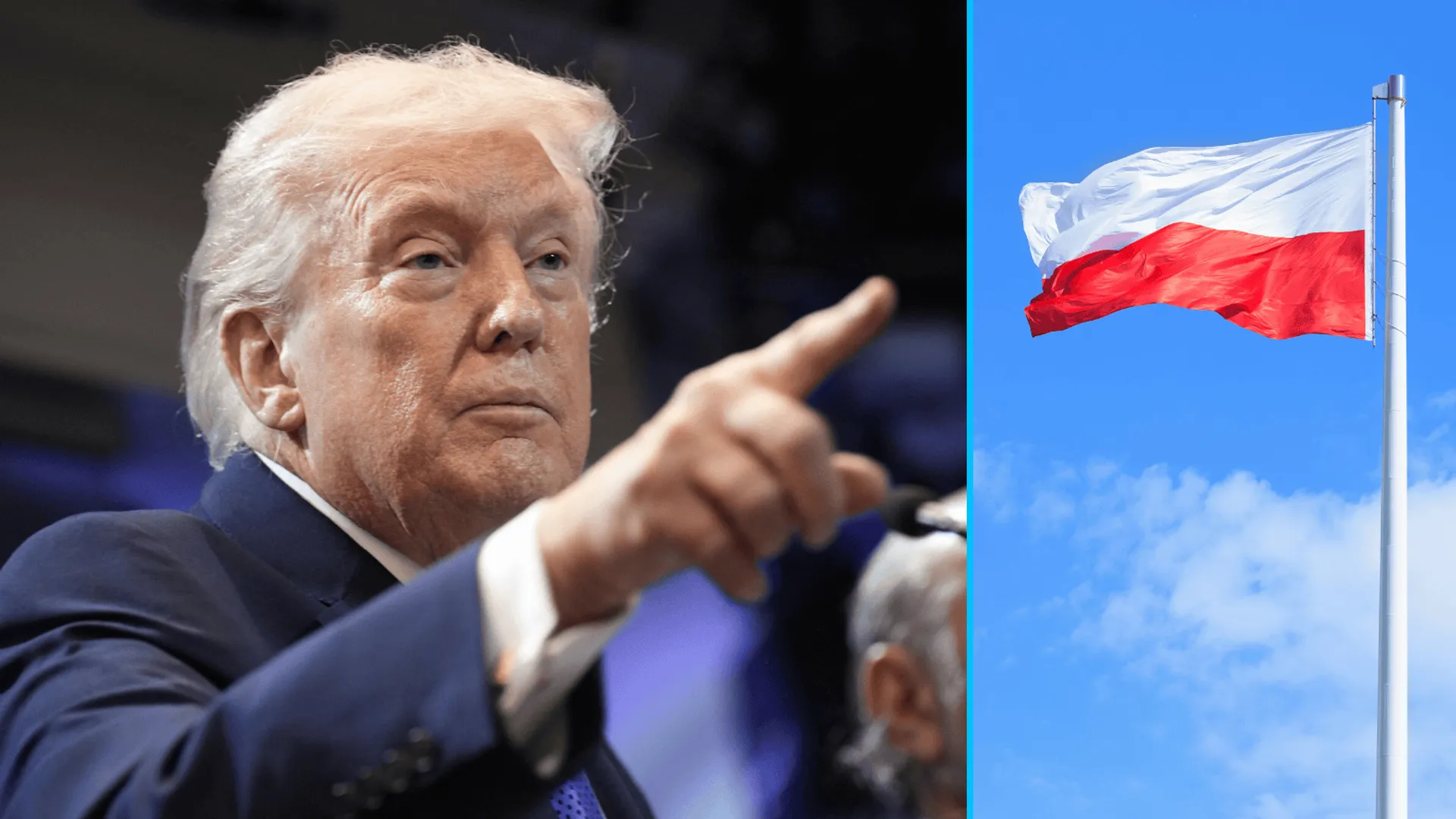 Donald Trump, fot. Pool/ABACA/Abaca/East News, Canva