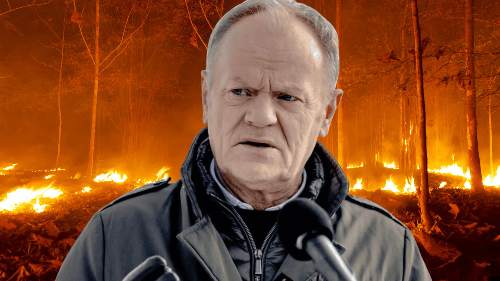Donald Tusk, pożar lasu (zdj. ilustracyjne)