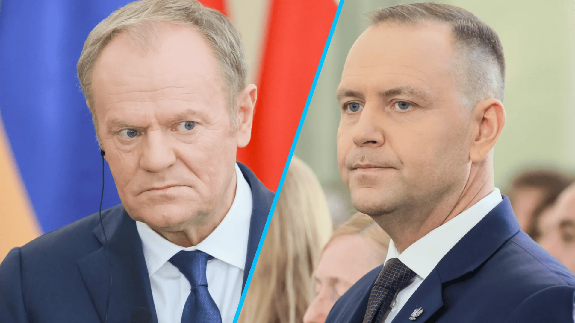 Donald Tusk, Karol Nawrocki, fot. Adam Burakowski/East News, Wojciech Olkusnik/East News