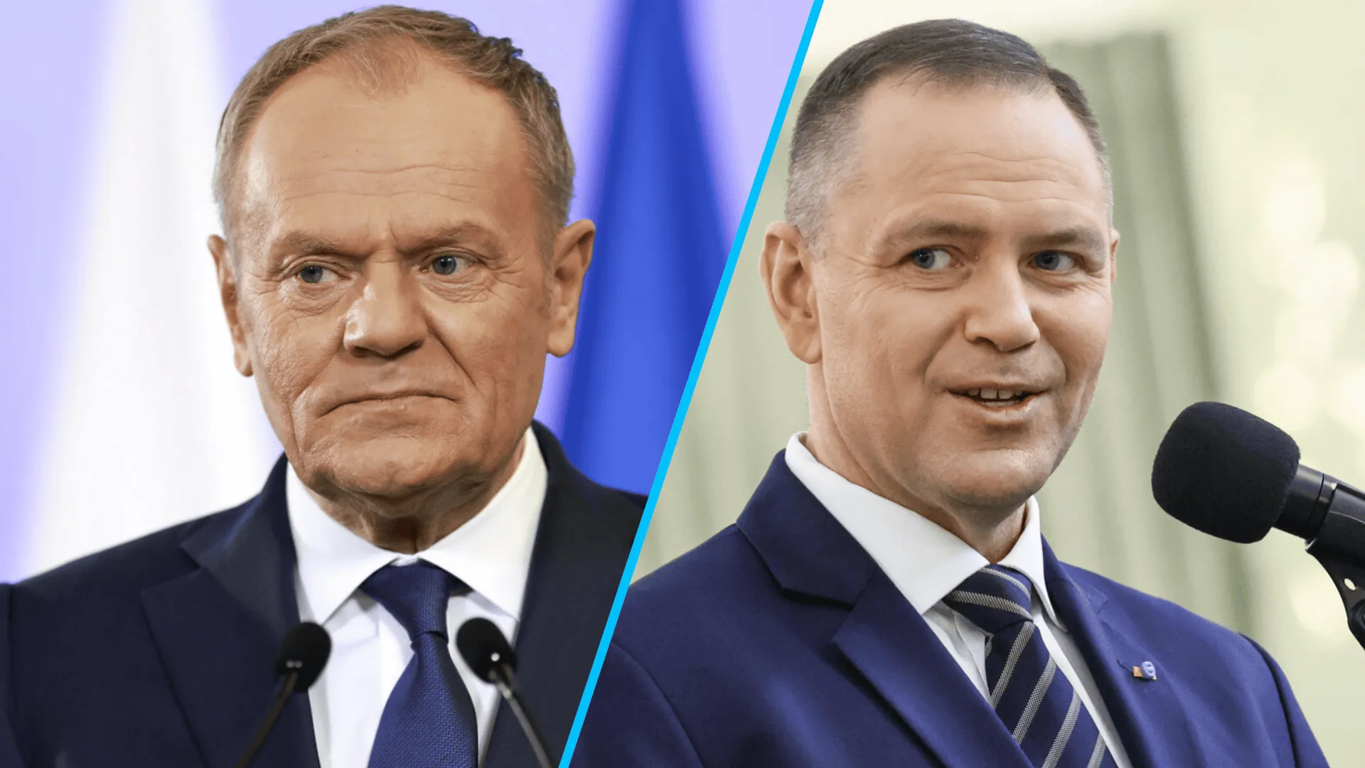 Donald Tusk, Karol Nawrocki, fot. Filip Naumienko/REPORTER, Anita Walczewska/East News