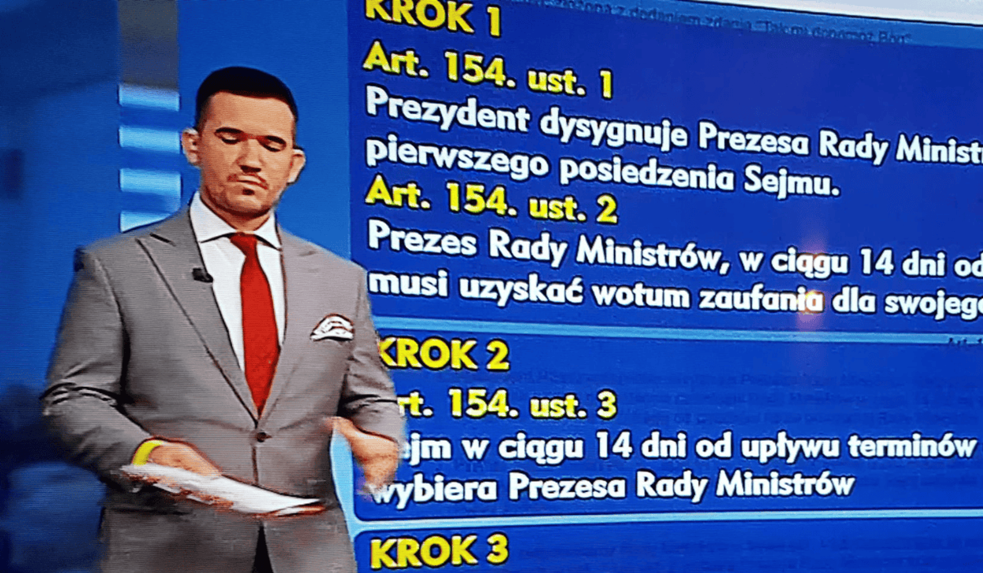 Wpadka w programie TVP, fot. Facebook/Antoni Dudek