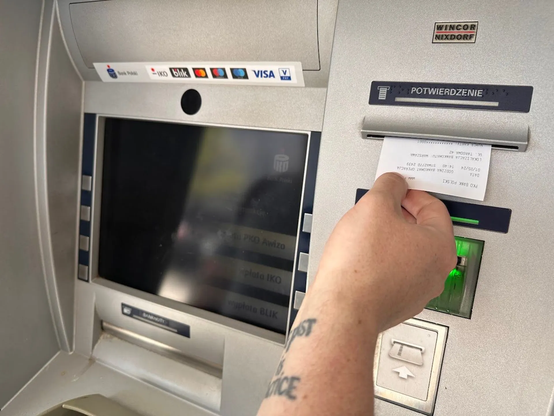Bankomat płatność