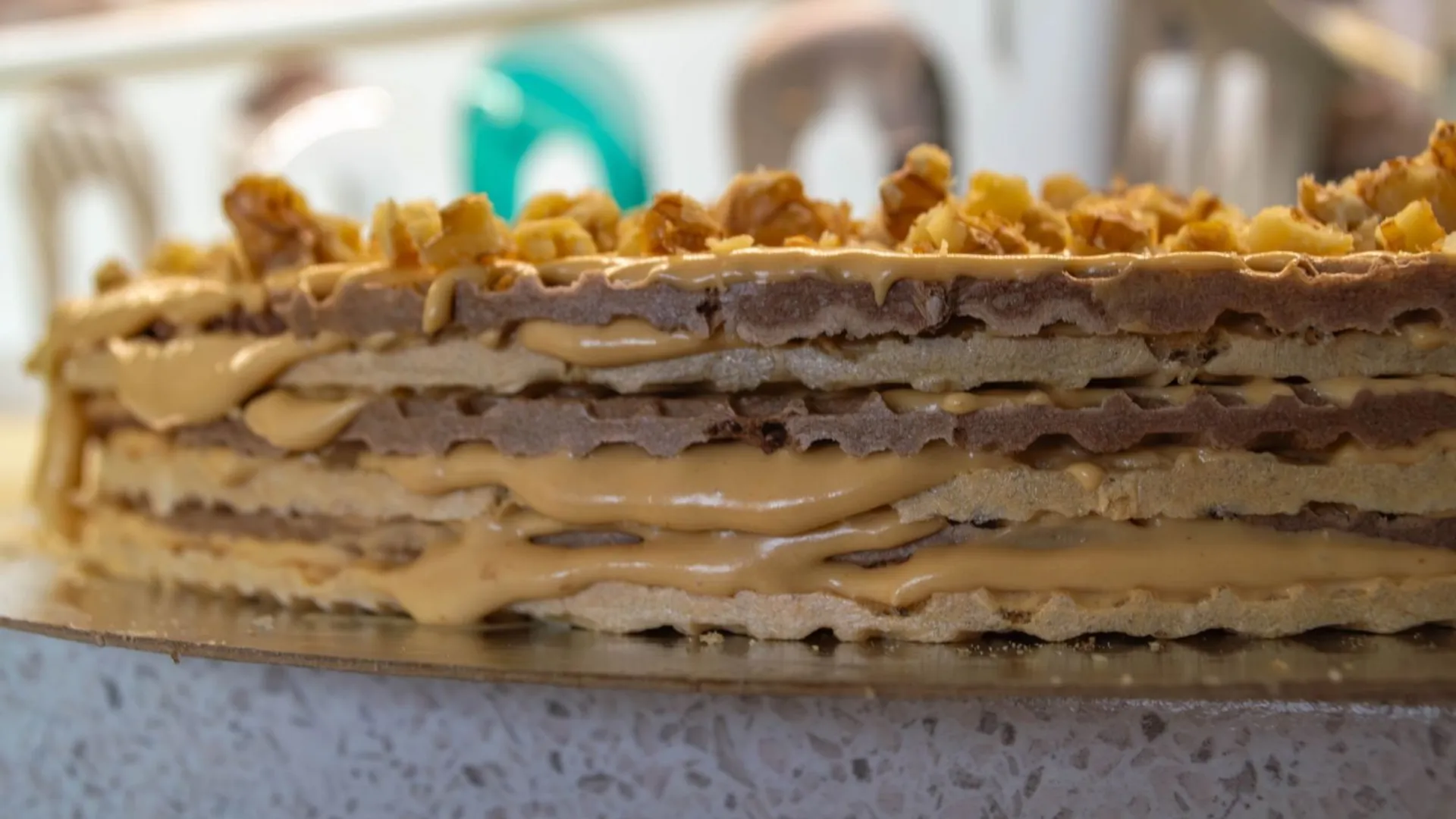 wafle z kajmakiem