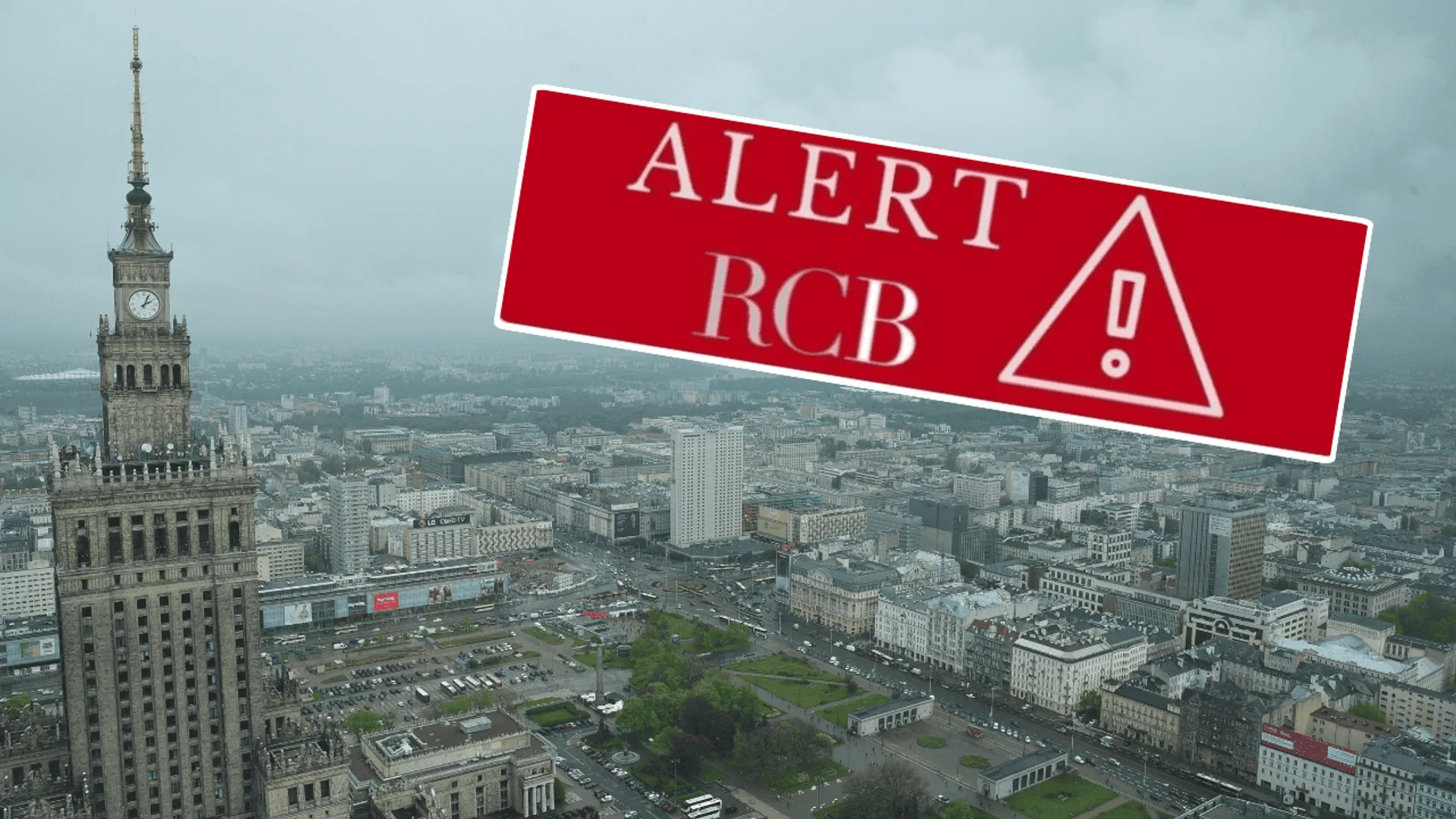 Warszawa, alert RCB
