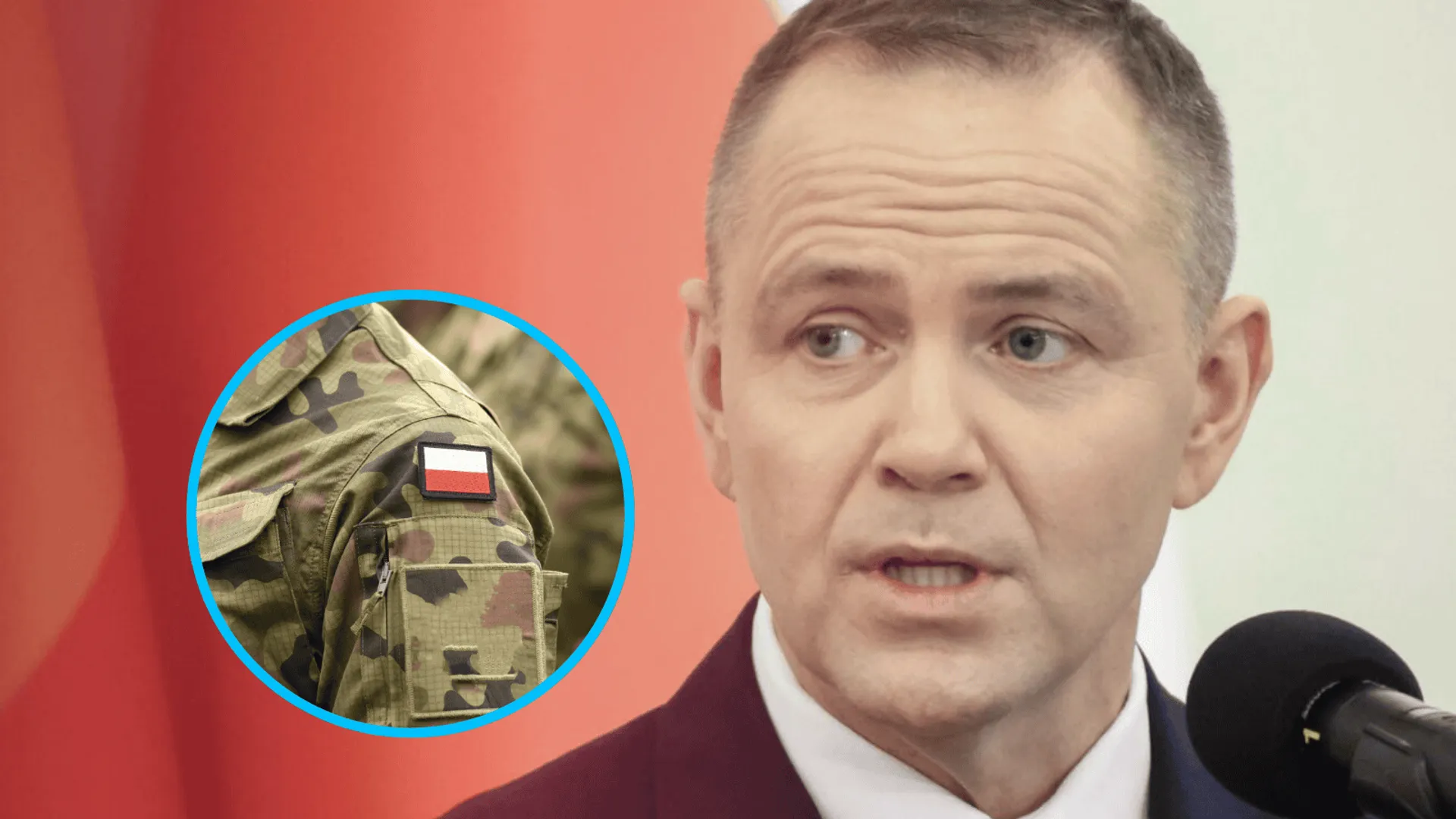 Karol Nawrocki, wojsko polskie (w kółku)