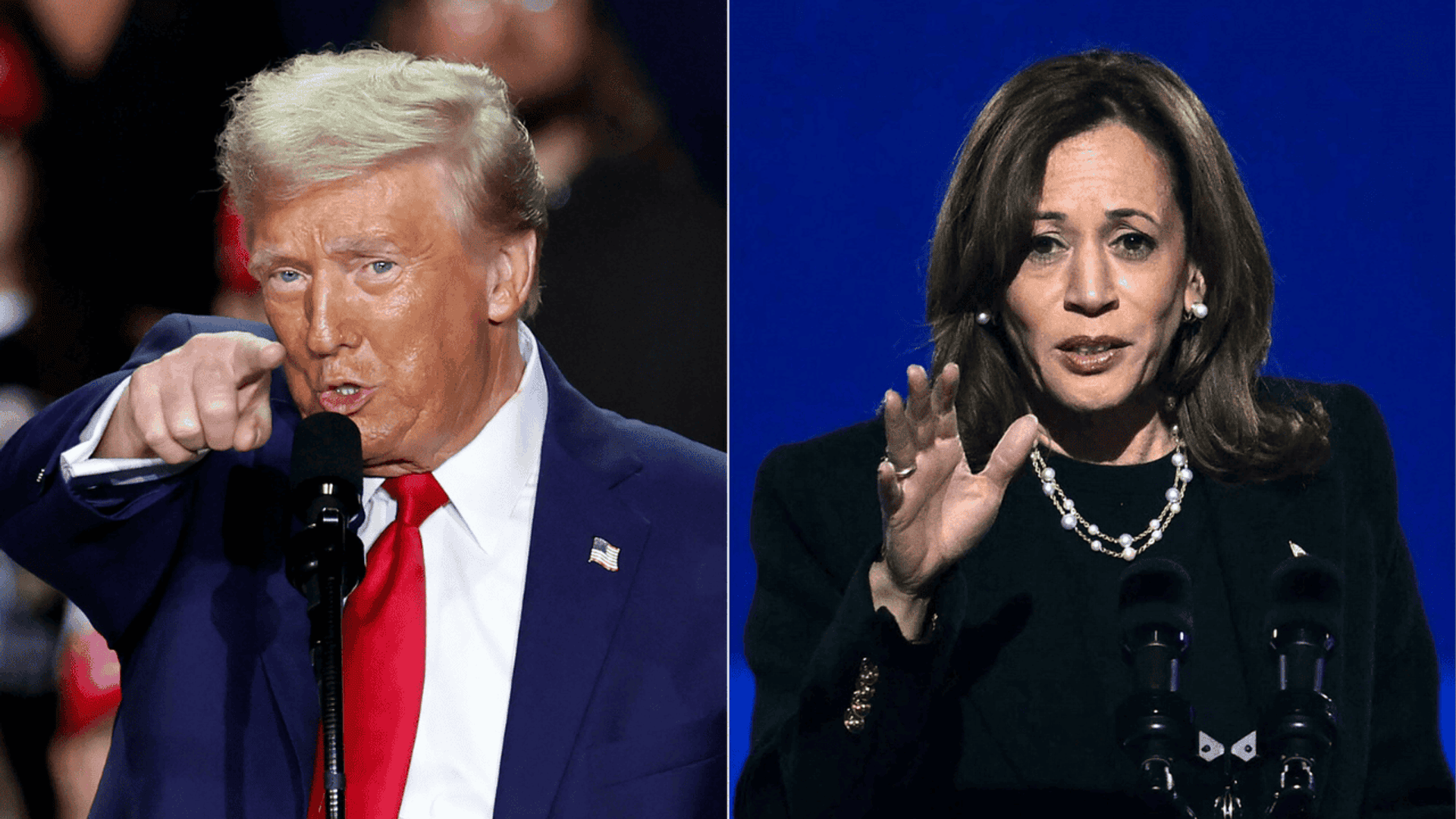 Kamala Harris, Donald Trump