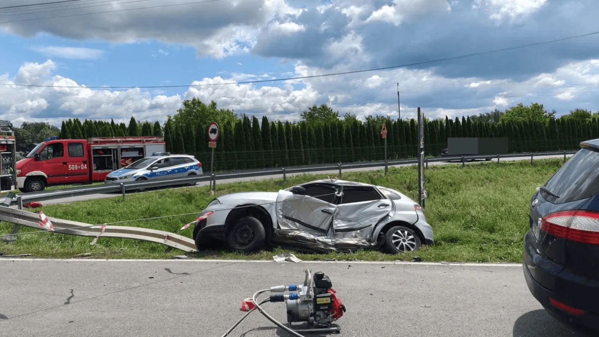 Wypadek na drodze wojewódzkiej 982