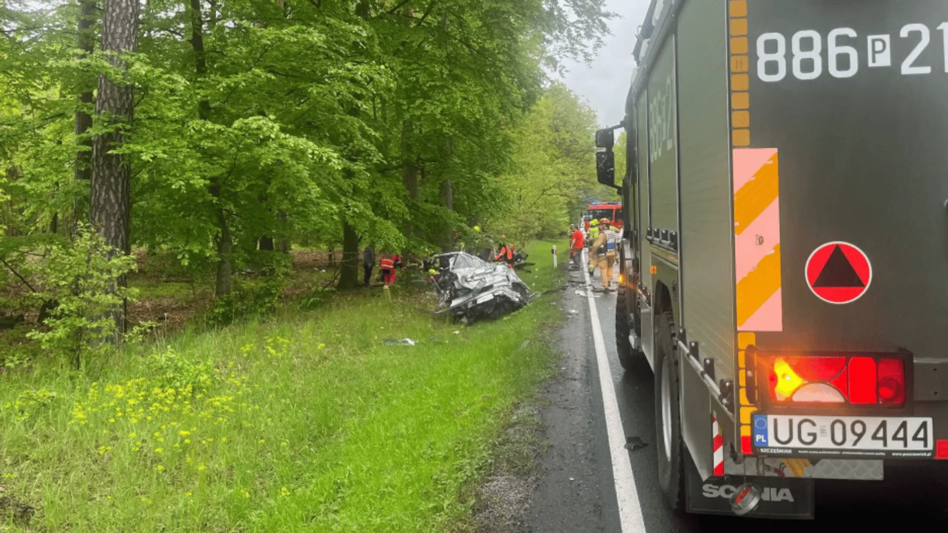 Śmiertelny wypadek w Porażynie na DW 307 w Wielkopolsce