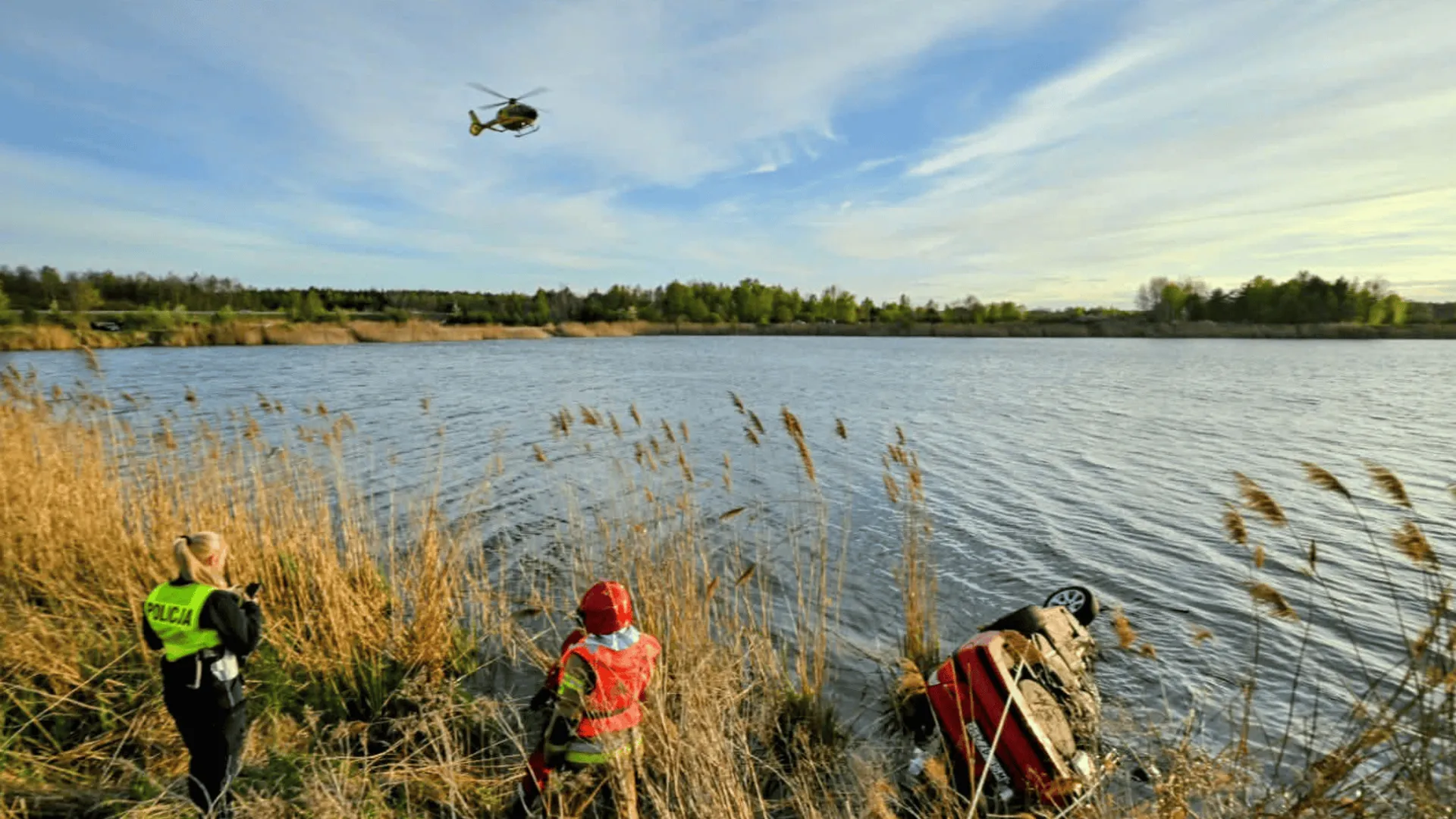 Wypadek, fot. PSP Skierniewice